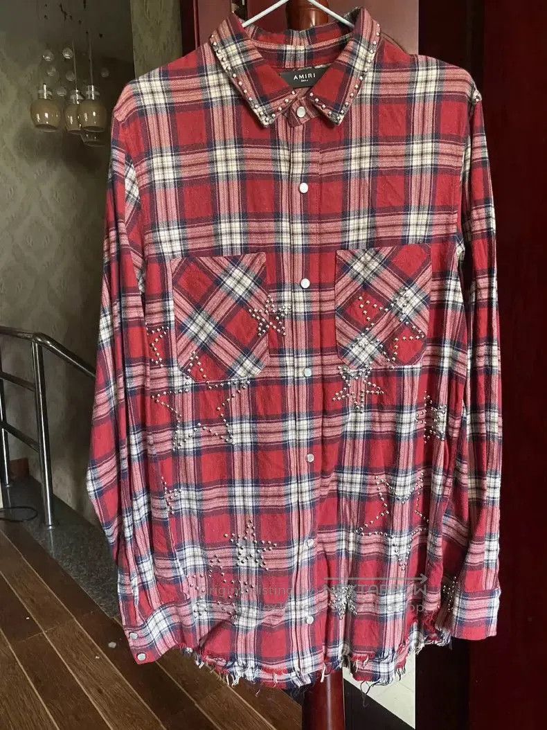 Amiri Amiri Star Plaid Button. Size US S / EU 44-46 / 1 - 1 Thumbnail