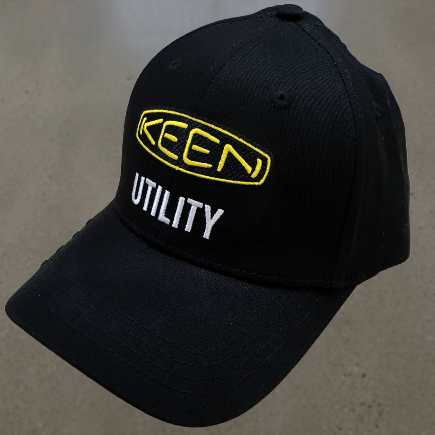 KEEN KEEN Cap Mens One Size Black Utility Baseball Adjustable Curved Brim Embroidered Logo Size ONE SIZE - 1 Thumbnail