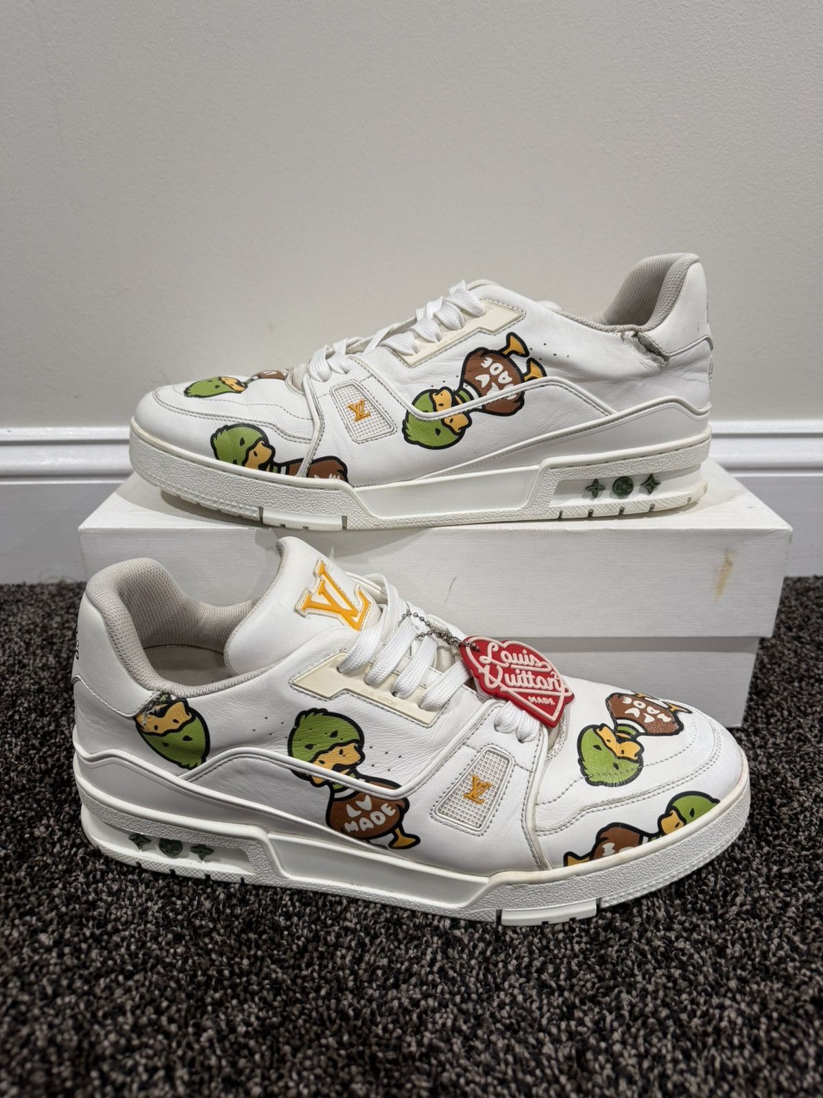 Louis Vuitton × Nigo Louis Vuitton x Nigo Human Made Duck FW21 LV Trainers Shoes Size US 10 / EU 43 - 1 Thumbnail