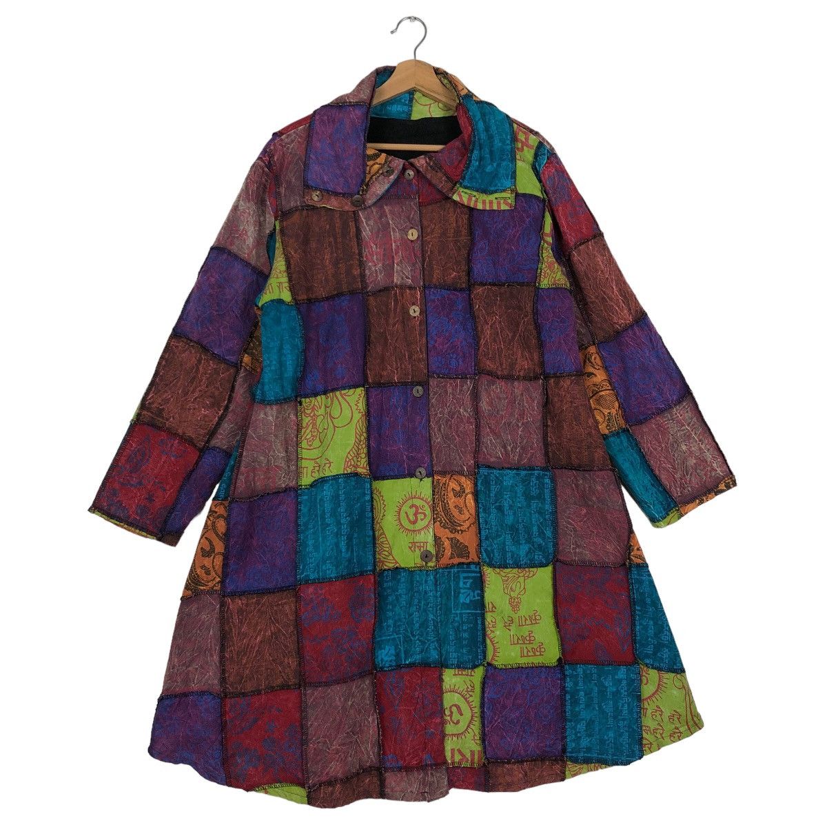 Hysteric Glamour 🔥90’s Vintage Long Jacket Navajo Aztec Design Tartan Design Size US M / EU 48-50 / 2 - 1 Thumbnail