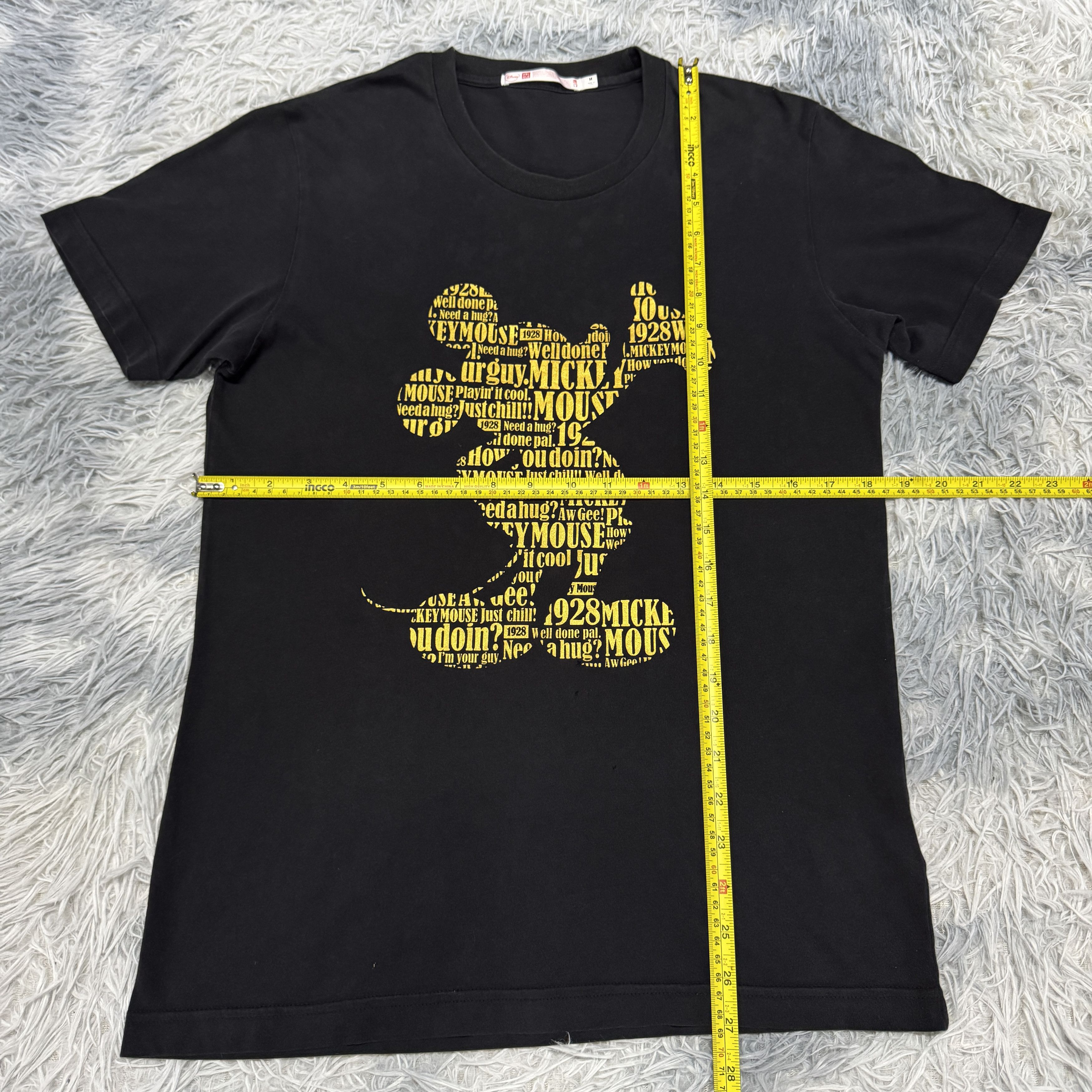 Uniqlo Uniqlo Black Disney Mickey Mouse Sunfaded Tshirt Size US M / EU 48-50 / 2 - 5 Thumbnail