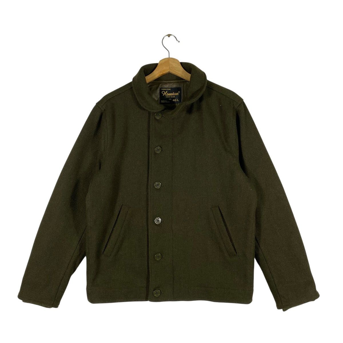 Buzz Rickson's Vintage Houston Union Made Military Wool Button/Zipper Size US L / EU 52-54 / 3 - 1 Thumbnail