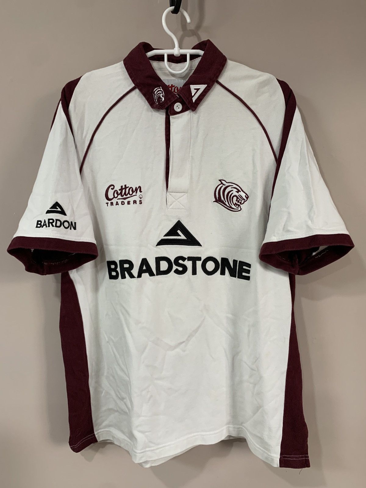 Cotton Traders × Vintage Leicester Tigers Rugby Union Shirt Vintage Cotton Traders L Size US L / EU 52-54 / 3 - 1 Thumbnail