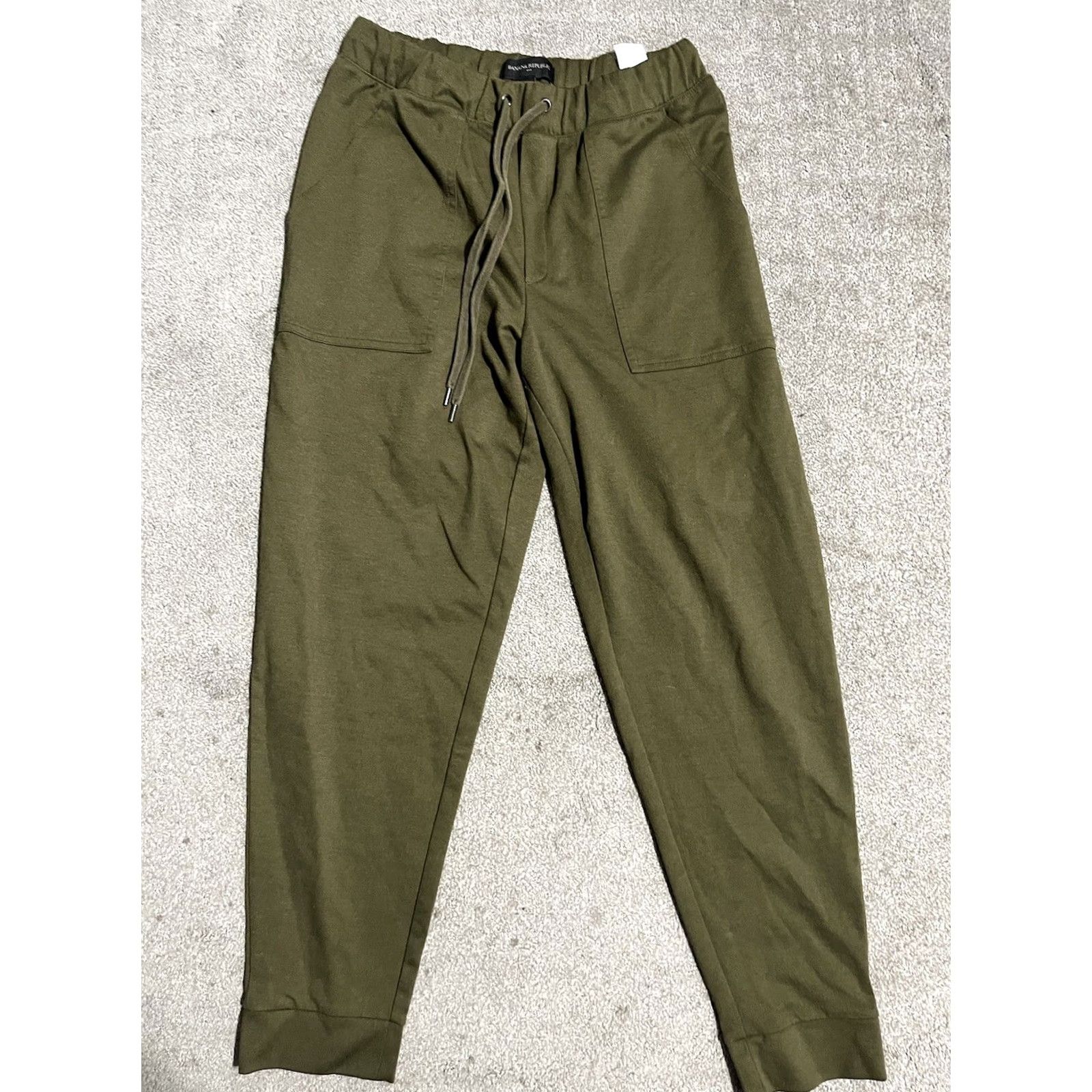 Banana Republic Banana Republic Sweatpants Womens Small Army Green Jogger Drawstring Casual Size 28" / US 6 / IT 42 - 2 Thumbnail