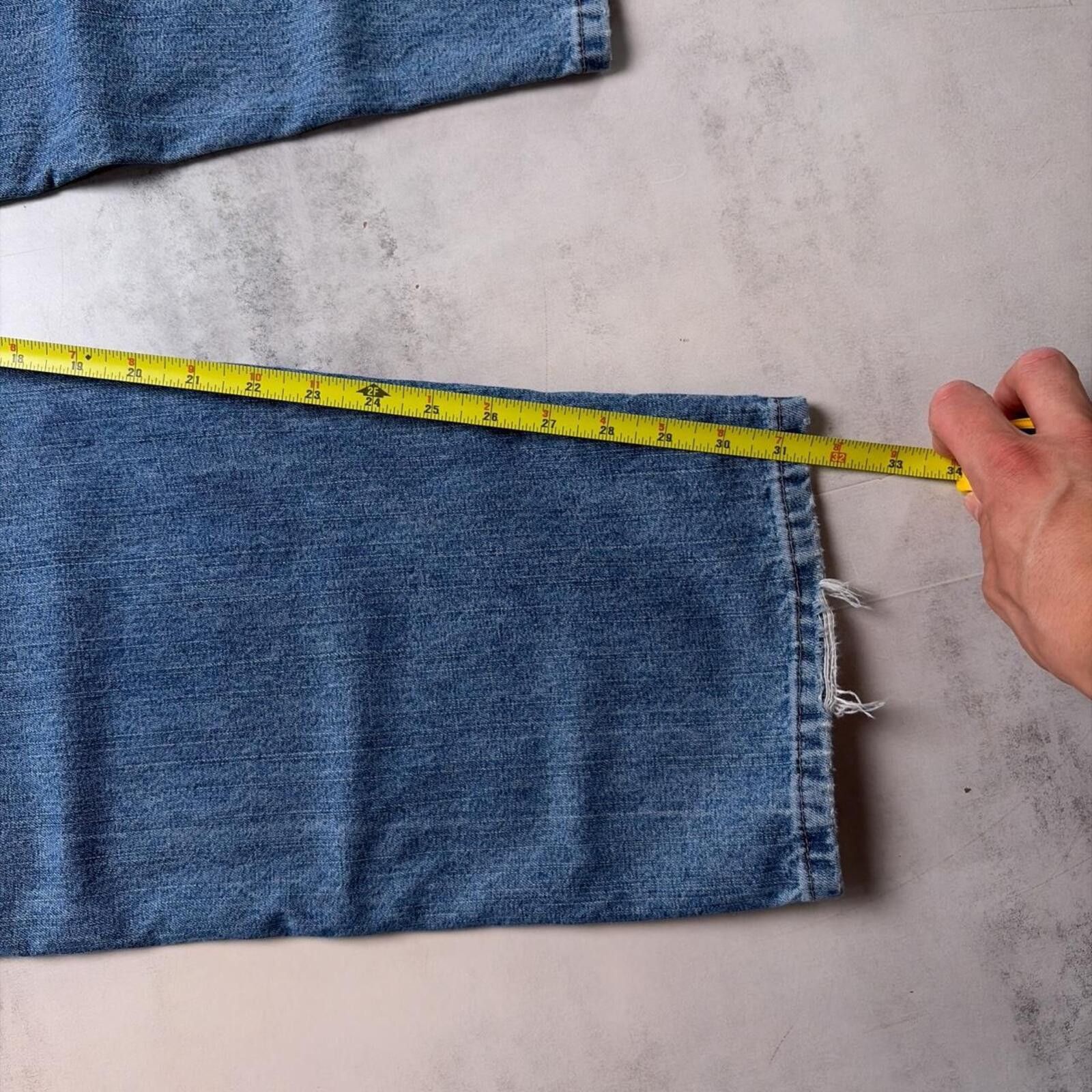 Wrangler Y2K Blue Wrangler Grunge Baggy Carpenter Skater Denim Jeans Size US 32 / EU 48 - 7 Thumbnail