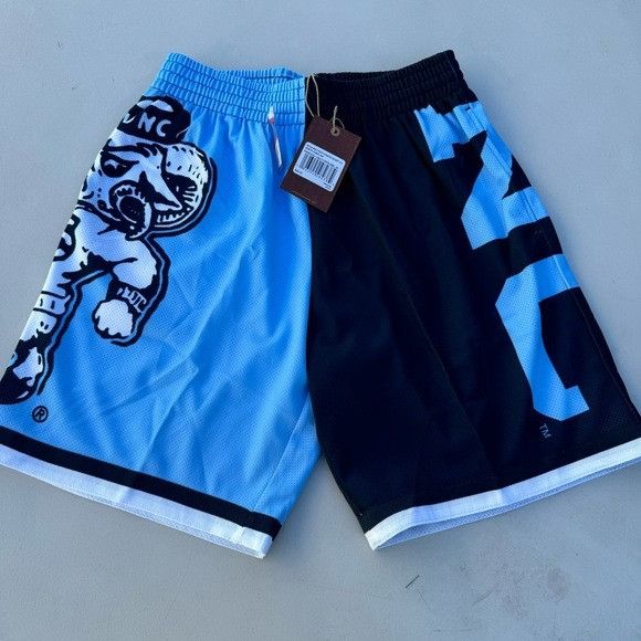 Designer × Mitchell & Ness NWT MITCHELL & NESS NCAA BIG FACE FASHION SHORT 5.0 SZ M Size US 30 / EU 46 - 2 Thumbnail