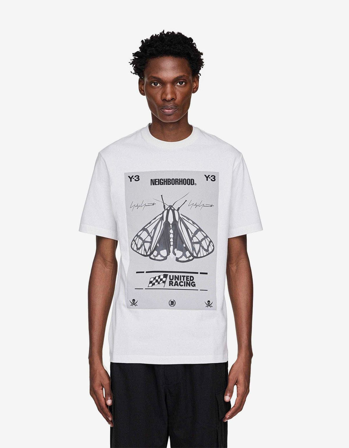 Y-3 Y-3 Neighborhood White Graphic T-Shirt Size US S / EU 44-46 / 1 - 2 Thumbnail