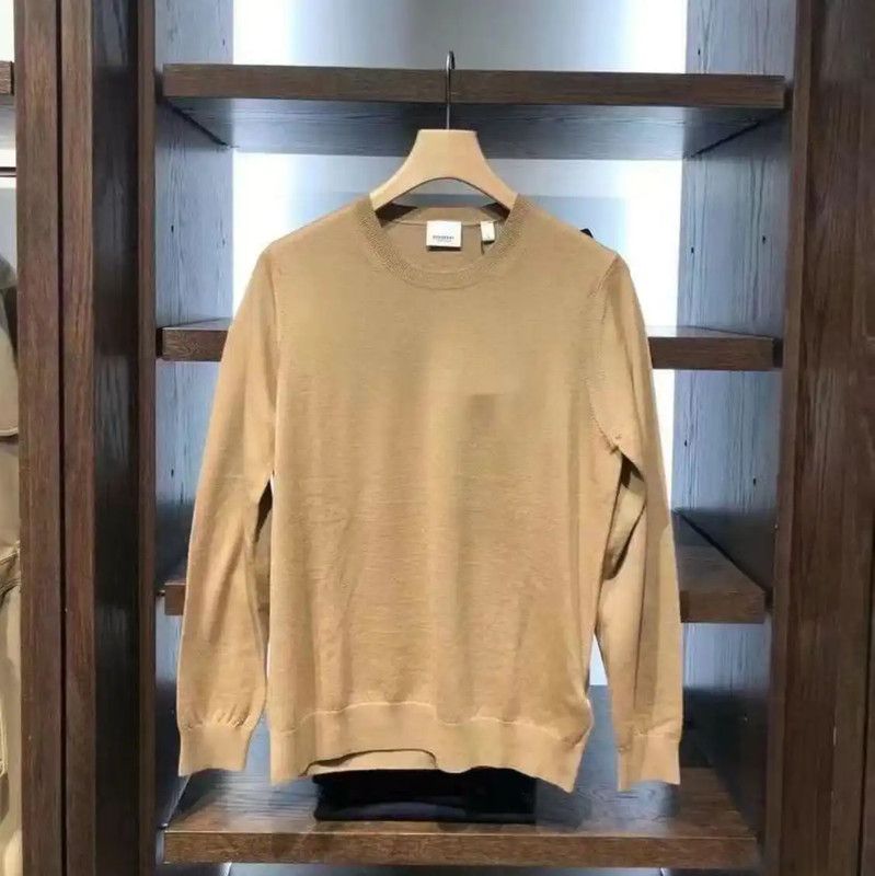 Burberry Burberry Khaki Wool Logo Knit Top for Women Size M / US 6-8 / IT 42-44 - 1 Thumbnail