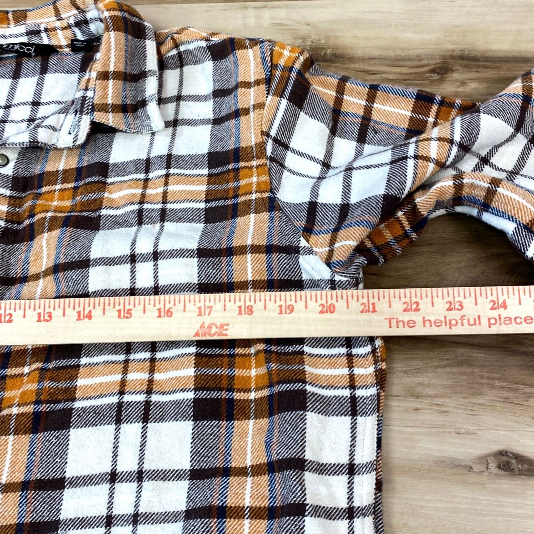 Gramicci Gramicci Flannel Shirt Mens M Plaid Button-Down Brown Orange Gorpcore Casual Size US M / EU 48-50 / 2 - 6 Thumbnail