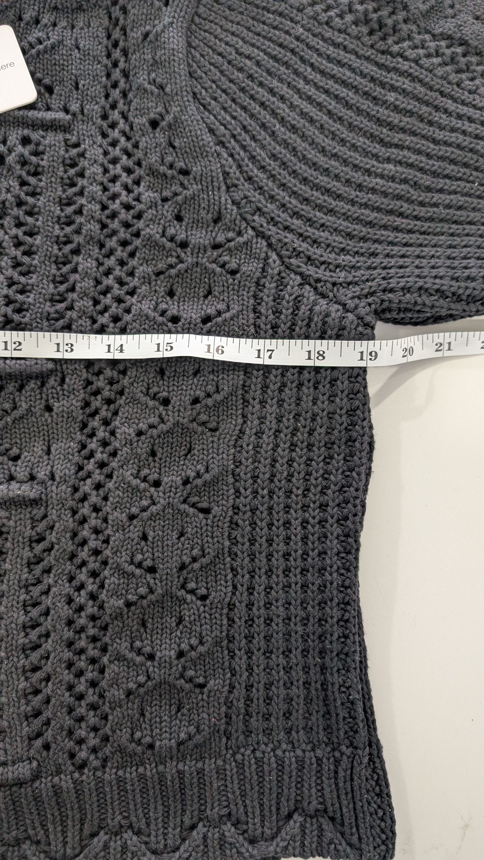 Autumn Cashmere AUTUMN CASHMERE Puff Sleeve Tile Stitch Mock Neck Size M Size M / US 6-8 / IT 42-44 - 8 Thumbnail
