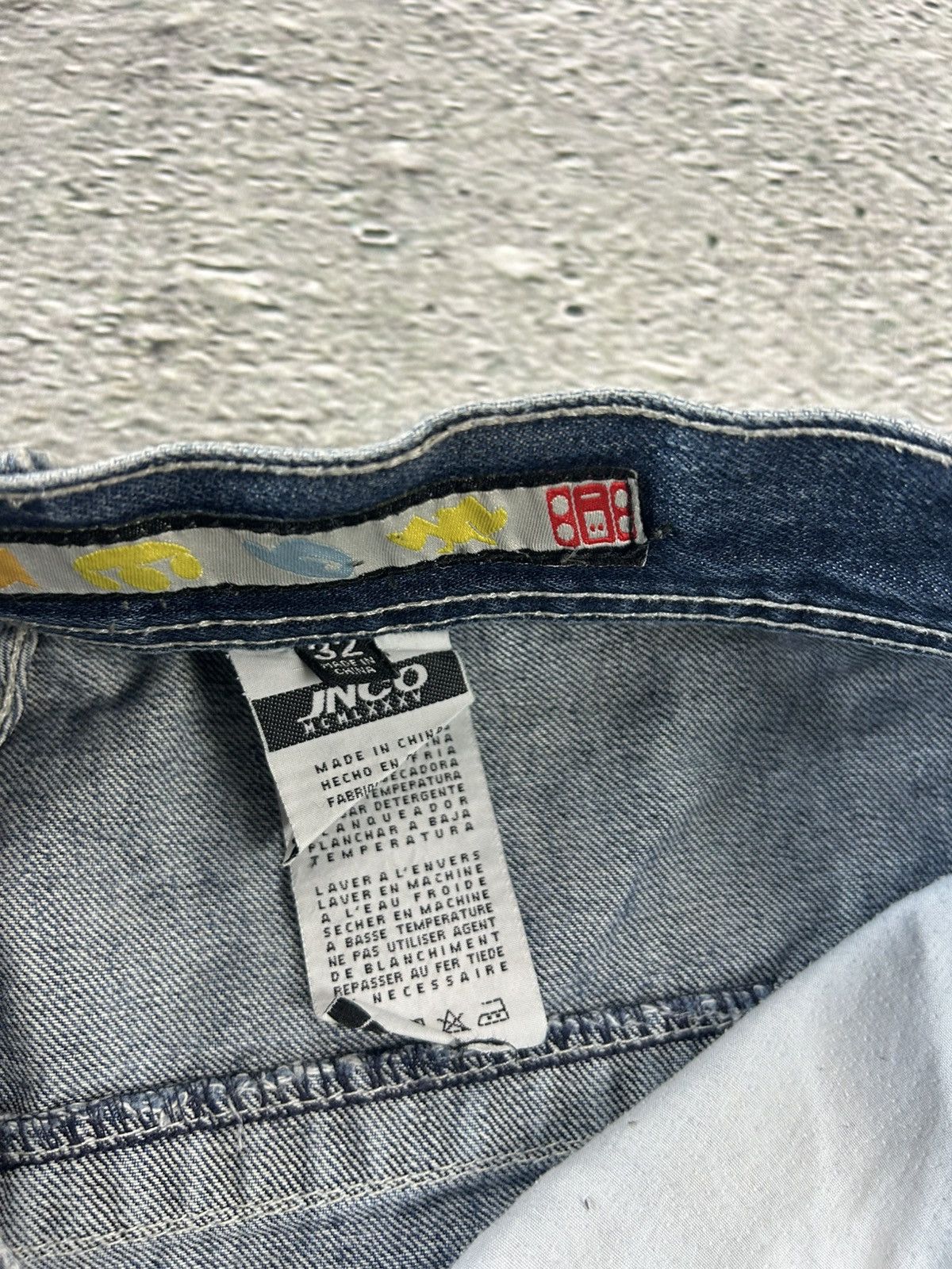 JNCO JNCO Jorts Y2K vintage blue denim shorts big logo Size US 32 / EU 48 - 5 Thumbnail
