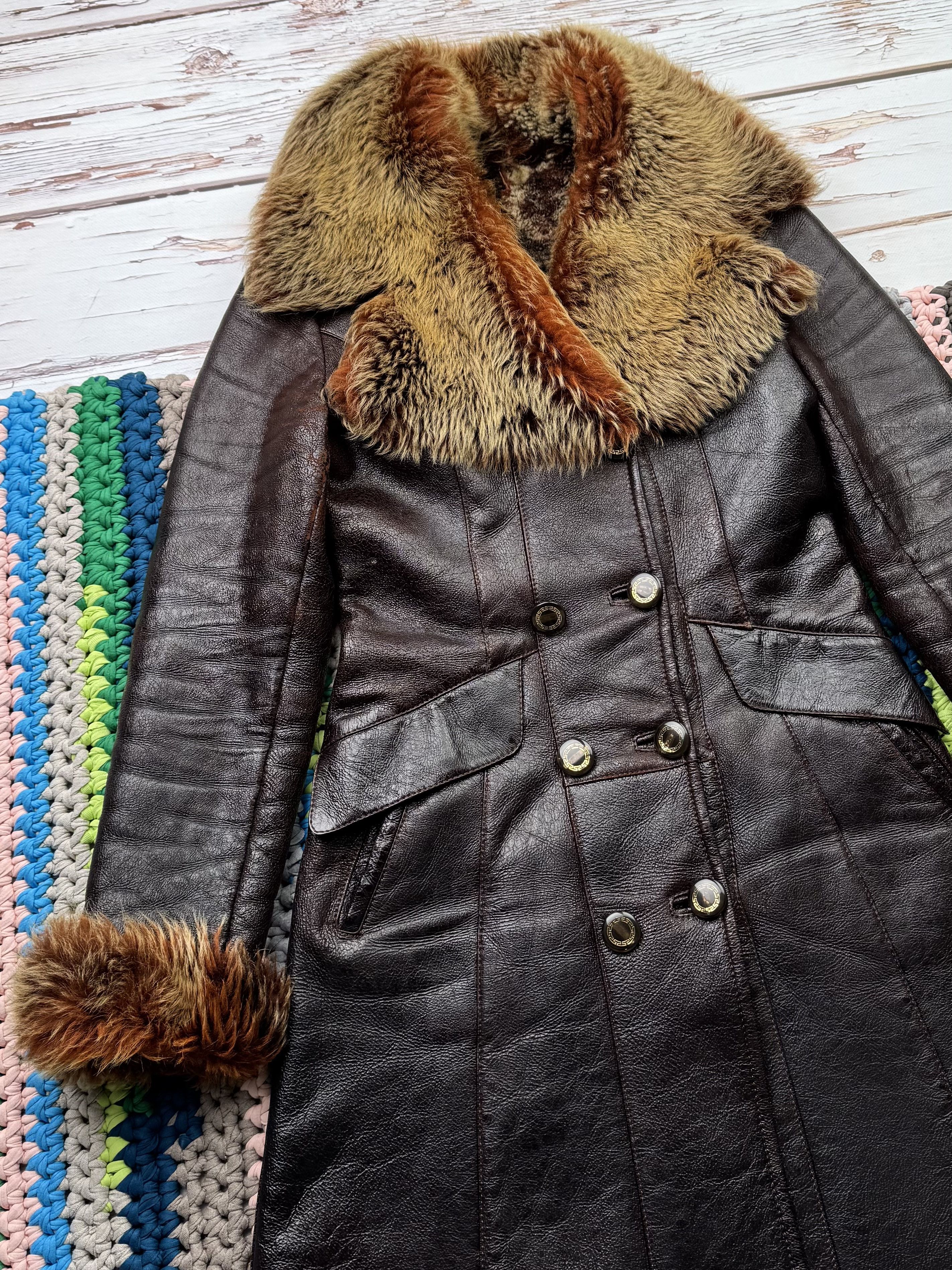 Vintage Vintage Real Sheepskin Coat (ET1)(D15) Size S / US 4 / IT 40 - 2 Thumbnail