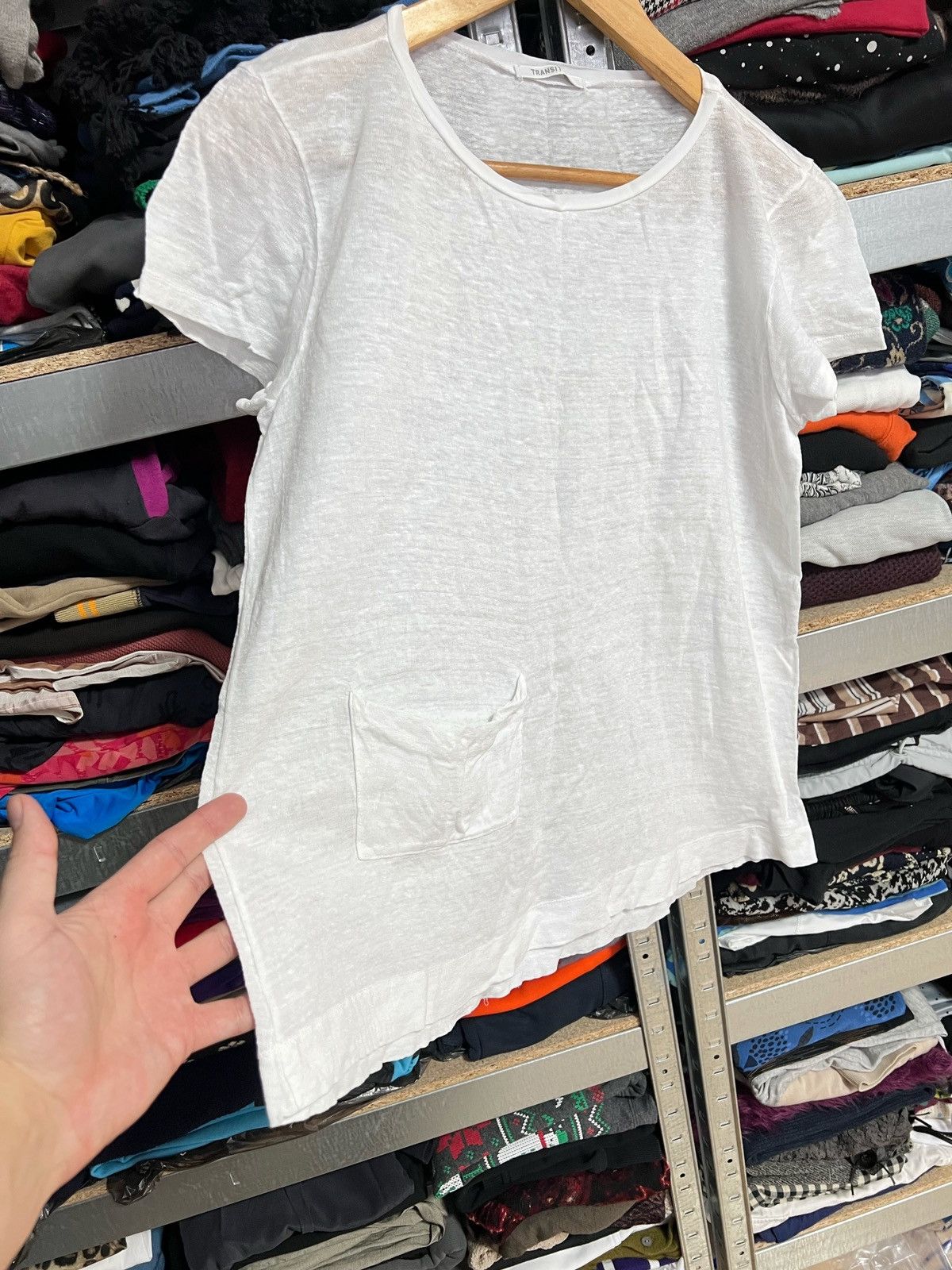 Transit Transit Par Such Avant Garde Linen T-Shirt Short Sleeve Size M / US 6-8 / IT 42-44 - 2 Thumbnail