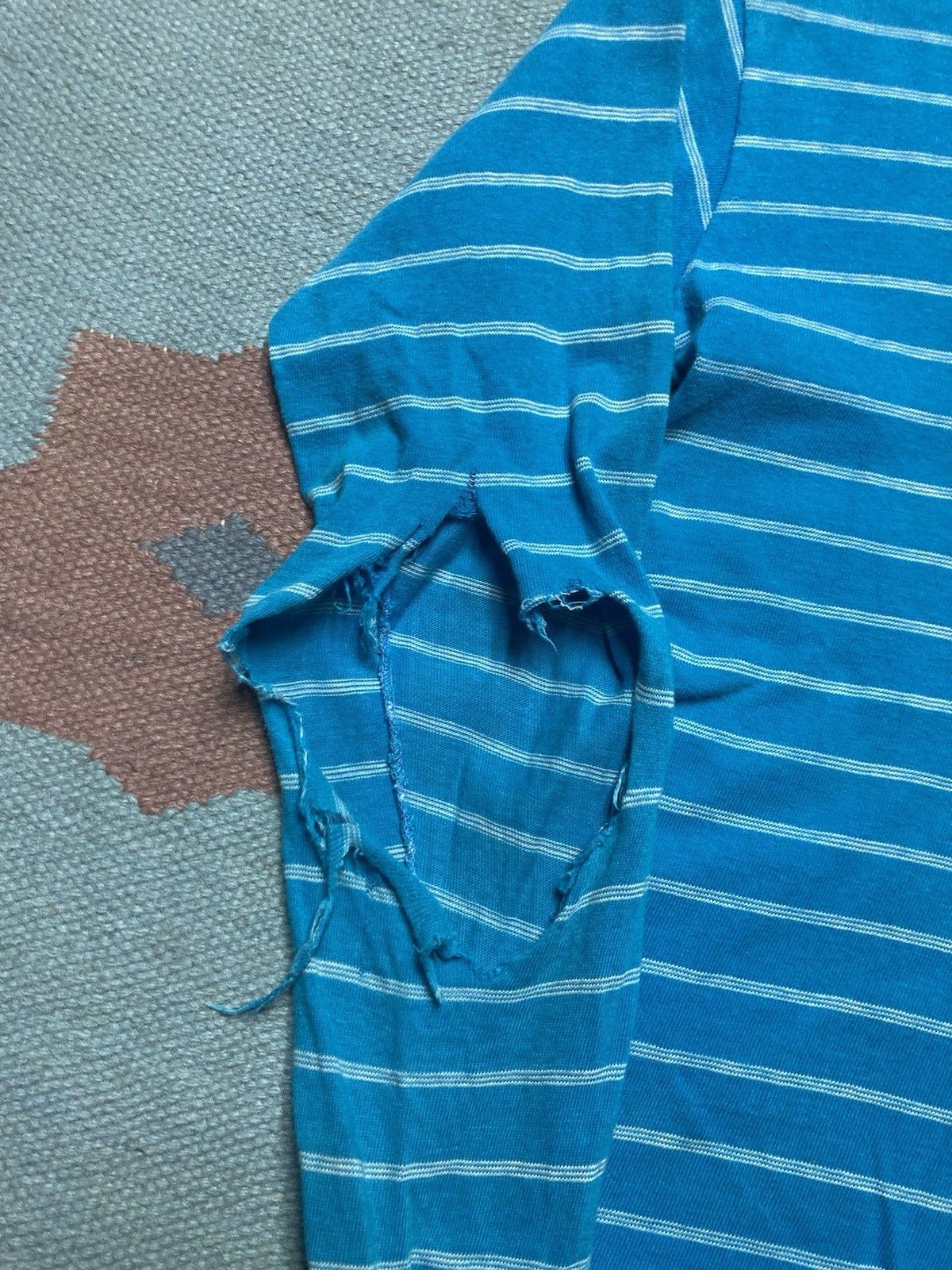 Sears × Vintage 1960s long sleeve t shirt striped sears distress men’s small Size US S / EU 44-46 / 1 - 3 Thumbnail