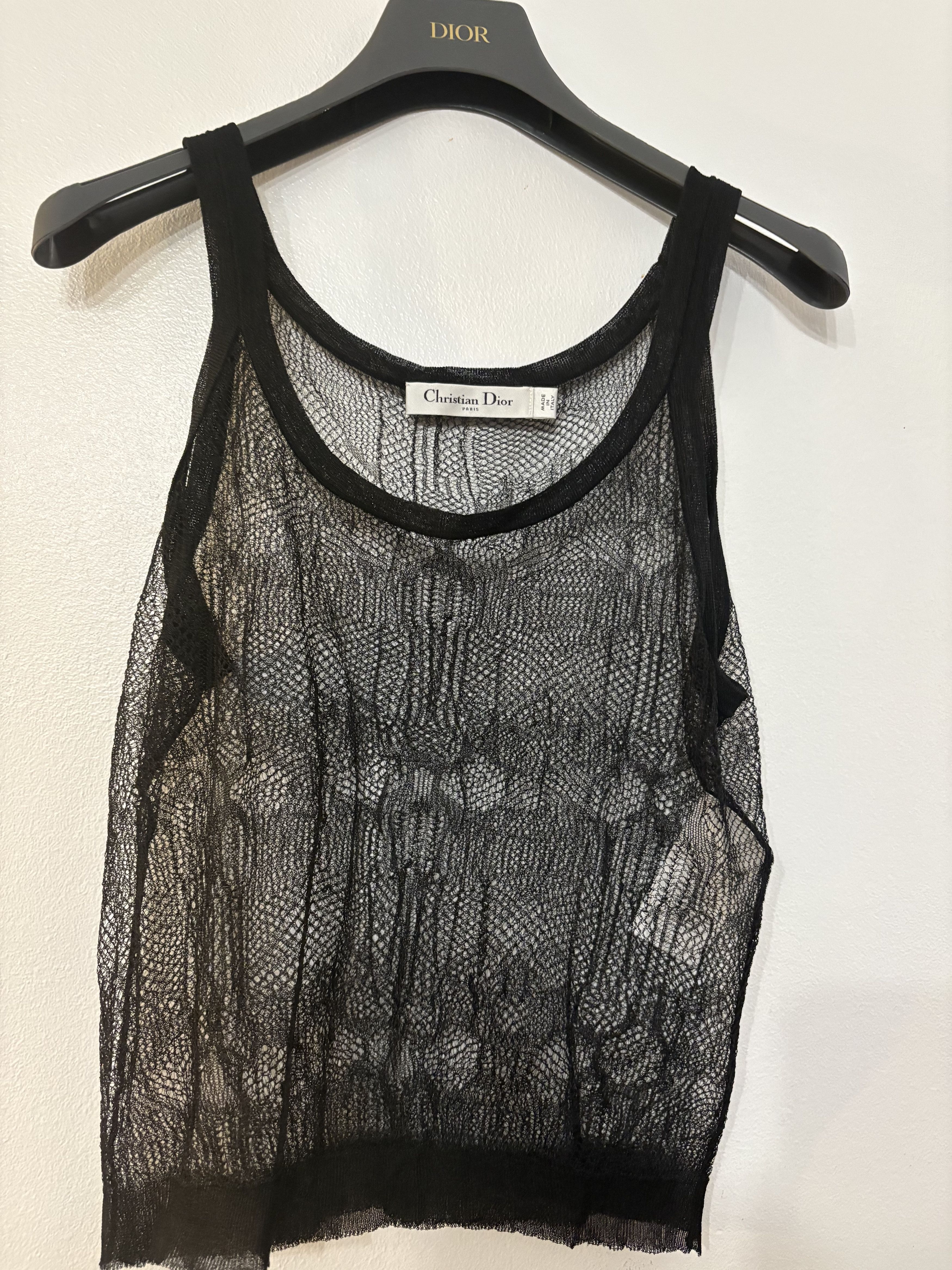 Dior Dior Lace Twinset Black Silk Cardigan and Tank Top SZ 6 NWT Size S / US 4 / IT 40 - 8 Thumbnail