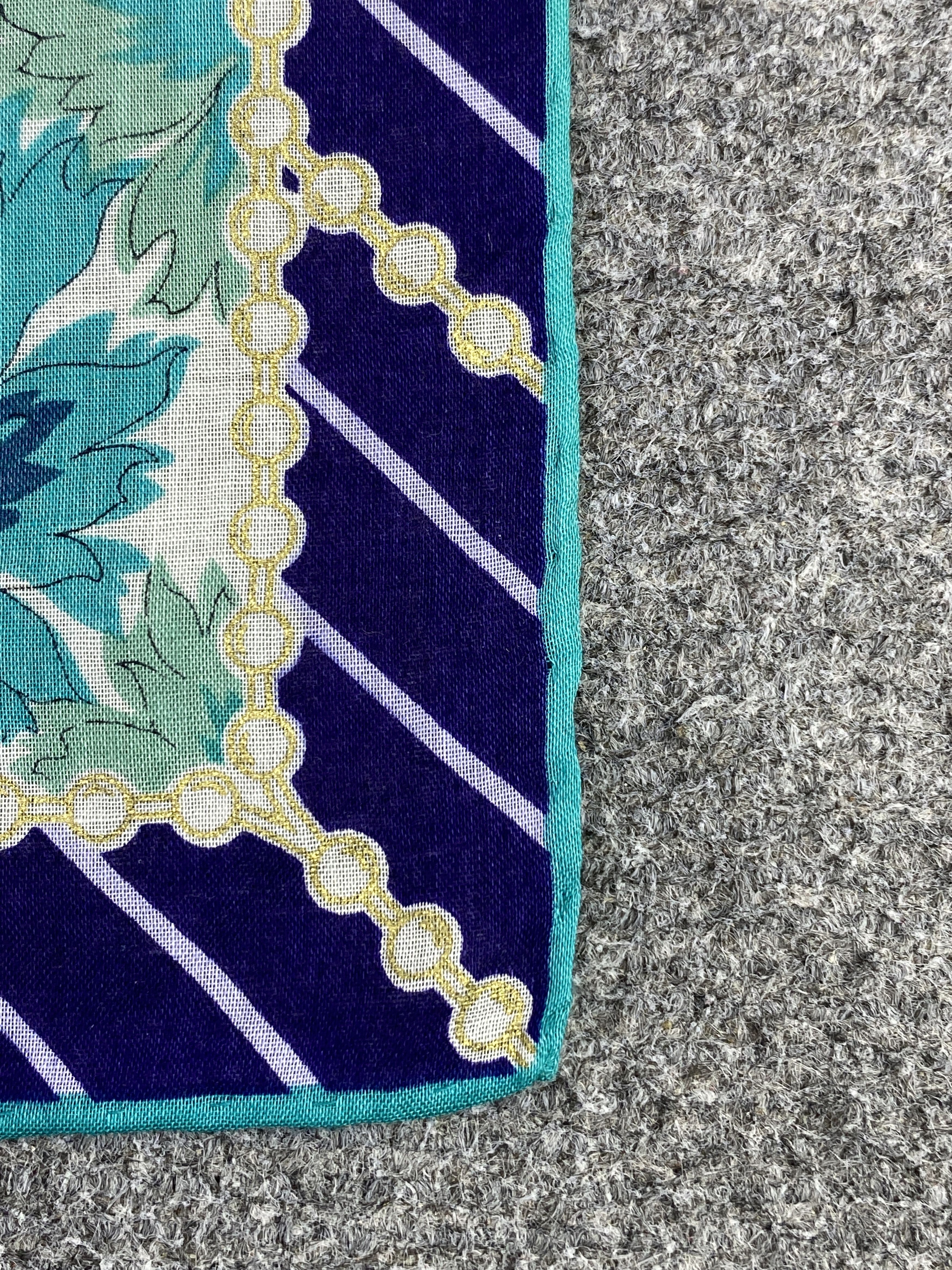 Lanvin Vintage Lanvin Handkerchief / Neckerchief KT0152 Size ONE SIZE - 6 Thumbnail