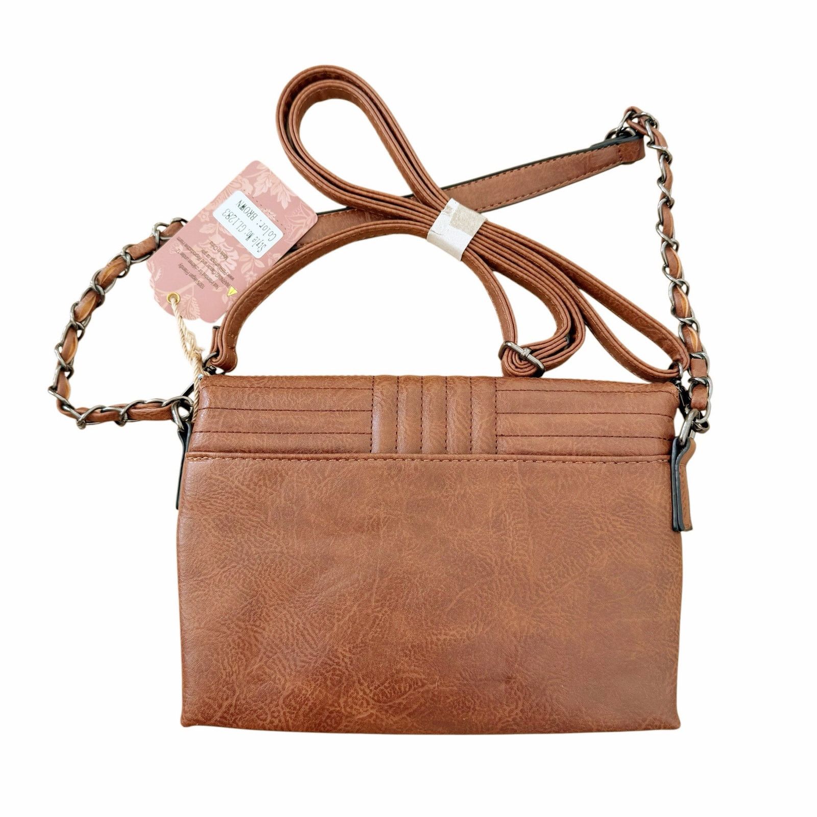 Other Sam & Hadley Brown Faux Leather Crossbody Bag Size ONE SIZE - 4 Thumbnail