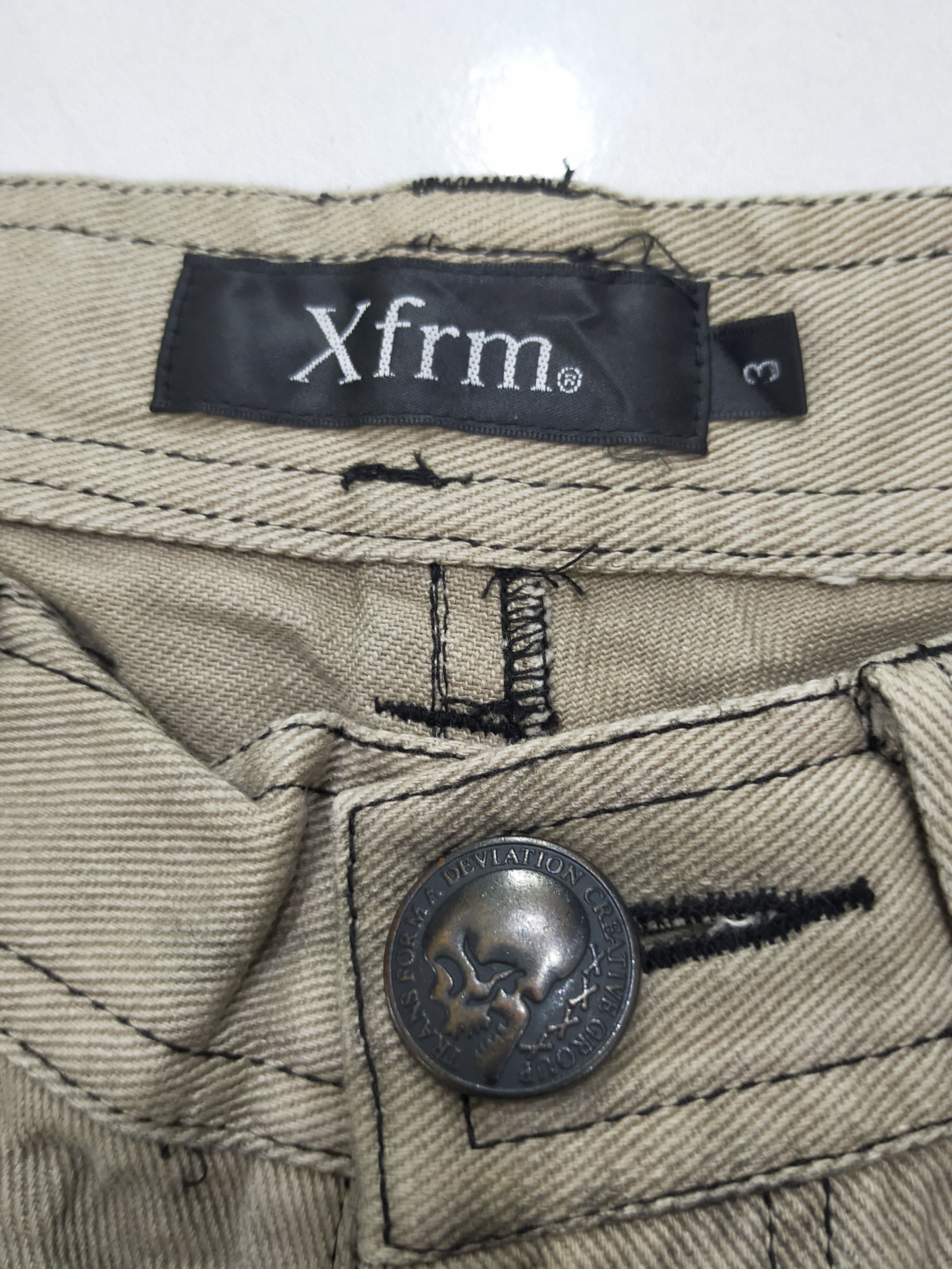 If Six Was Nine × Japanese Brand × Le Grande Bleu (L.G.B.) 🔥RARE!! VINTAGE XFRM PAINTED FLARE JEANS Size 31" - 4 Thumbnail