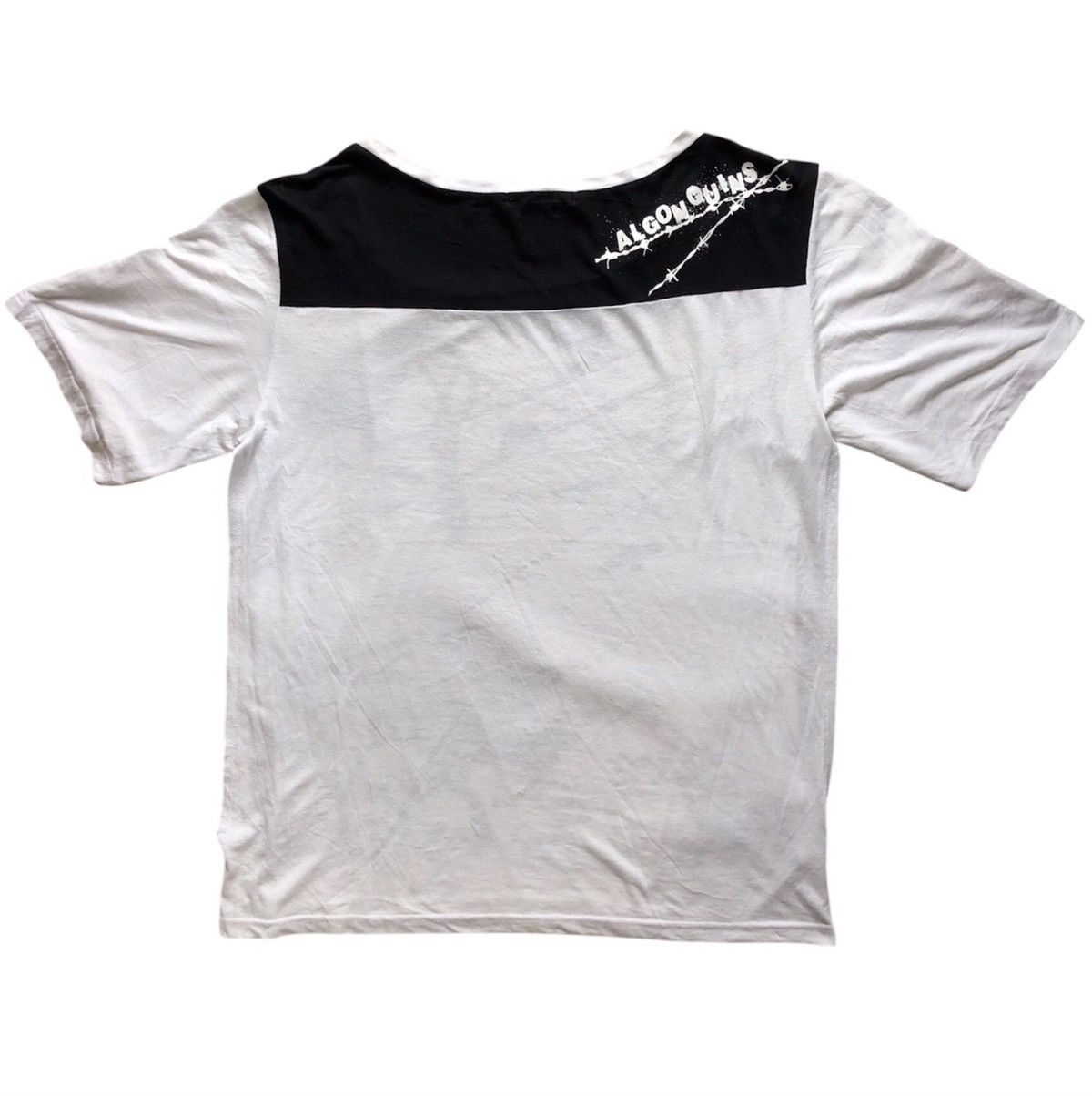 Japanese Brand ALGONQUINS Full Print Punk Design Distressed Shirt Size US L / EU 52-54 / 3 - 3 Thumbnail
