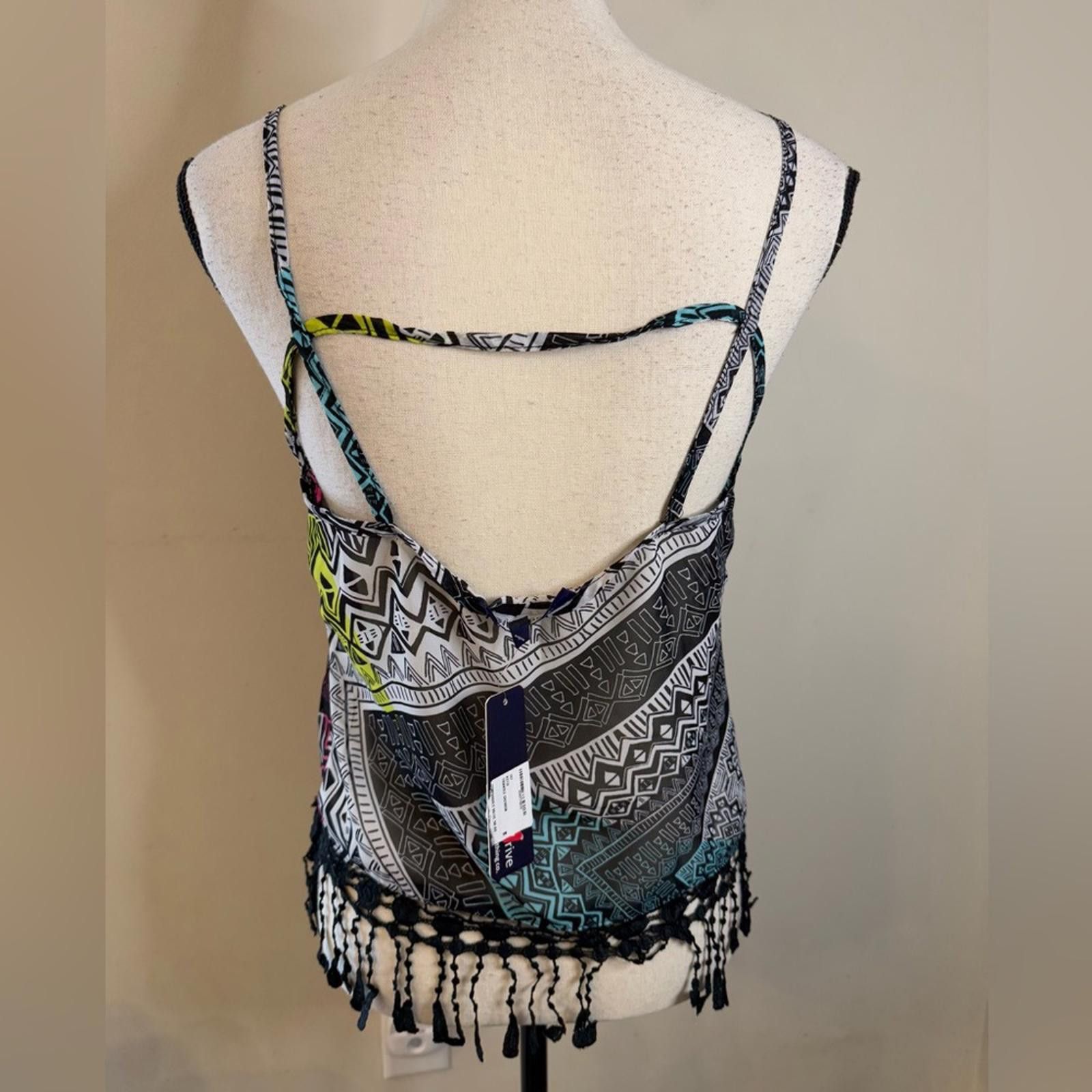 Other Ocean Drive colorful open back tasseled tank top SZ SM Size S / US 4 / IT 40 - 4 Thumbnail