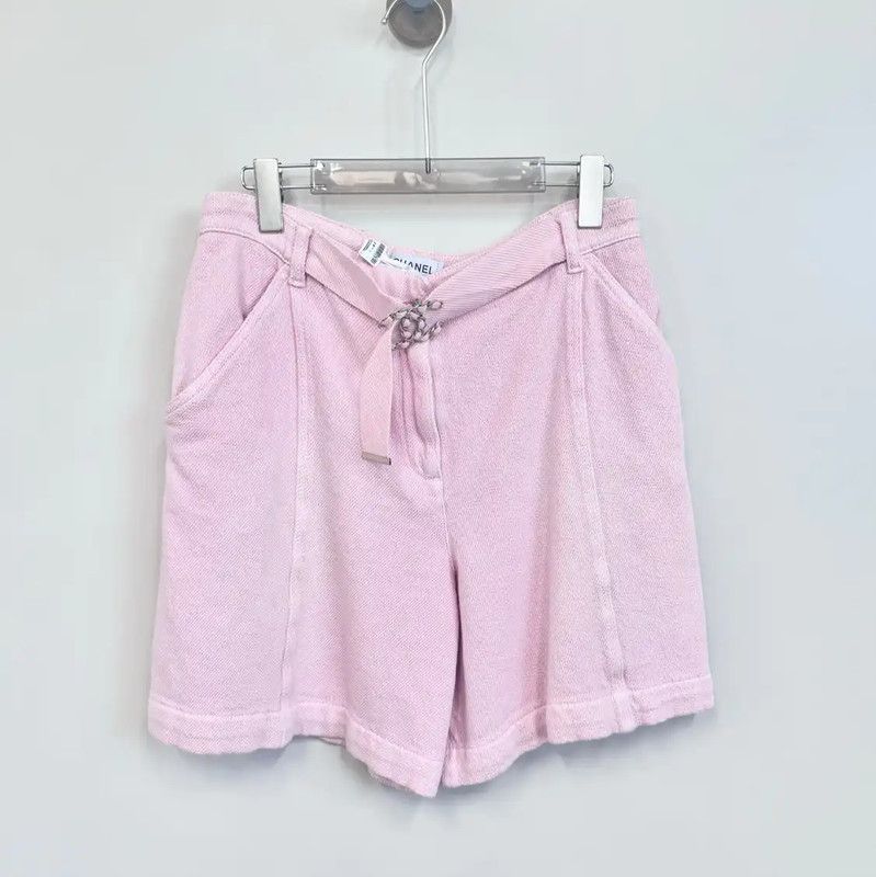 Chanel Chanel Pink Women's Shorts Size S 0089 Size 23" - 1 Thumbnail