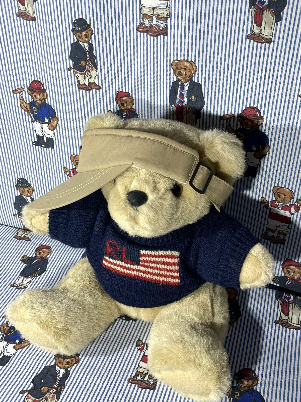 Polo Ralph Lauren × RRL Ralph Lauren × Ralph Lauren Visor Polo Sport OG Vintage Size ONE SIZE - 8 Thumbnail