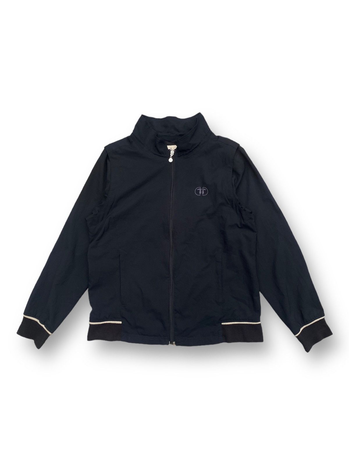 Trussardi × Vintage Vintage Trussardi Removeable Sleeve Light Jacket. #C1 Size US S / EU 44-46 / 1 - 1 Thumbnail