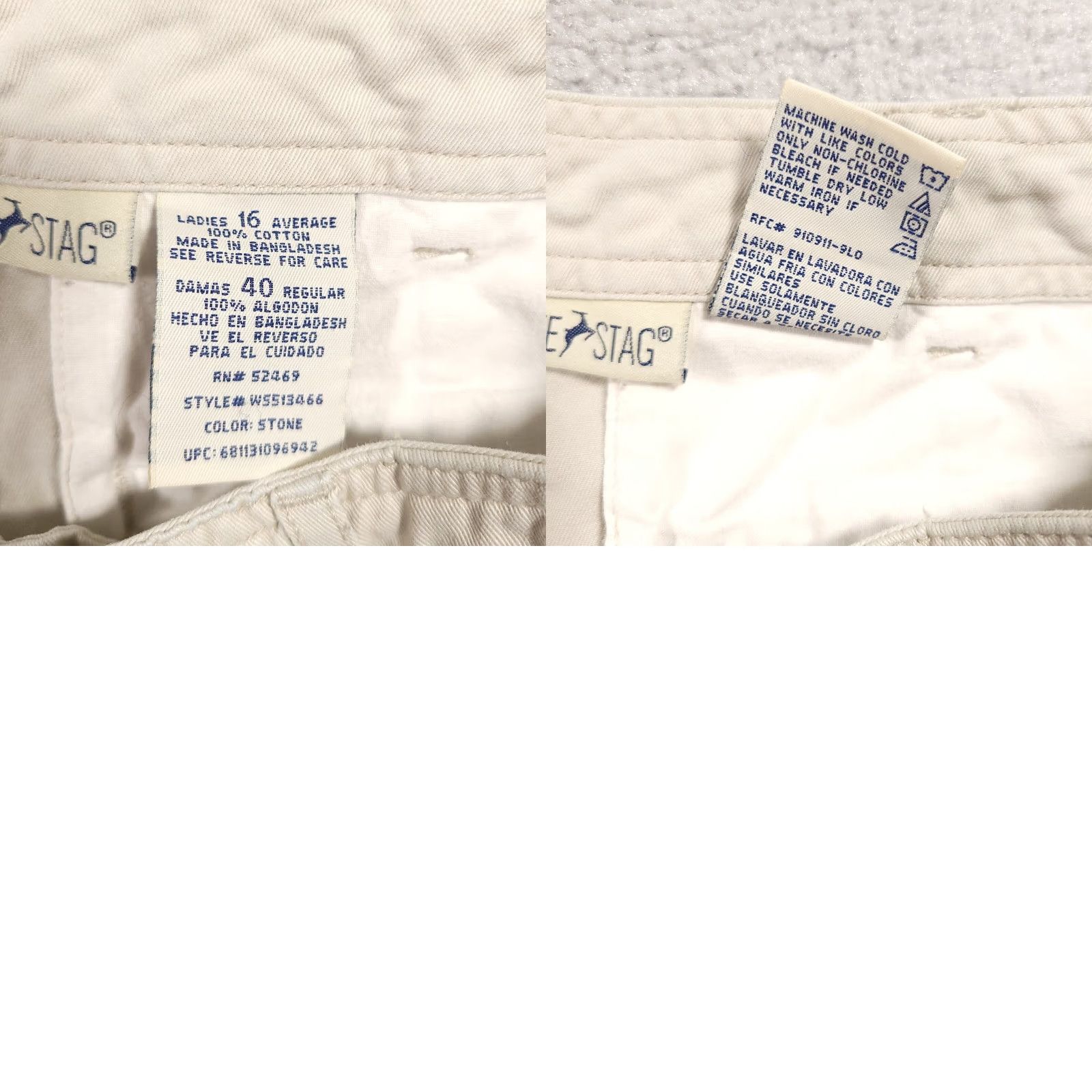 Vintage VINTAGE White Stag Cargi Pants Womens 16 Khaki High Rise Casual Outdoor Workwear Size 38" / US 16 / IT 52 - 10 Thumbnail