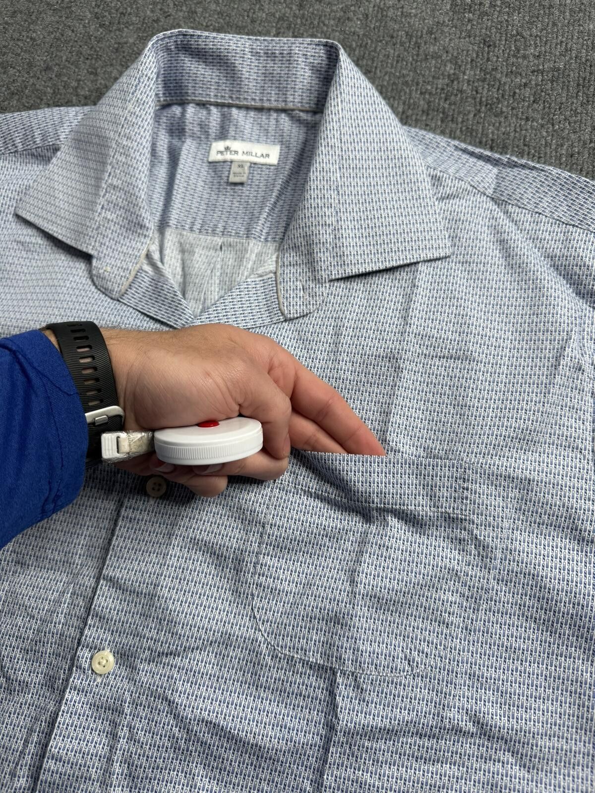Peter Millar Peter Millar Cotton Short Sleeve Button-Up Polo Shirt XL Size US XL / EU 56 / 4 - 4 Thumbnail