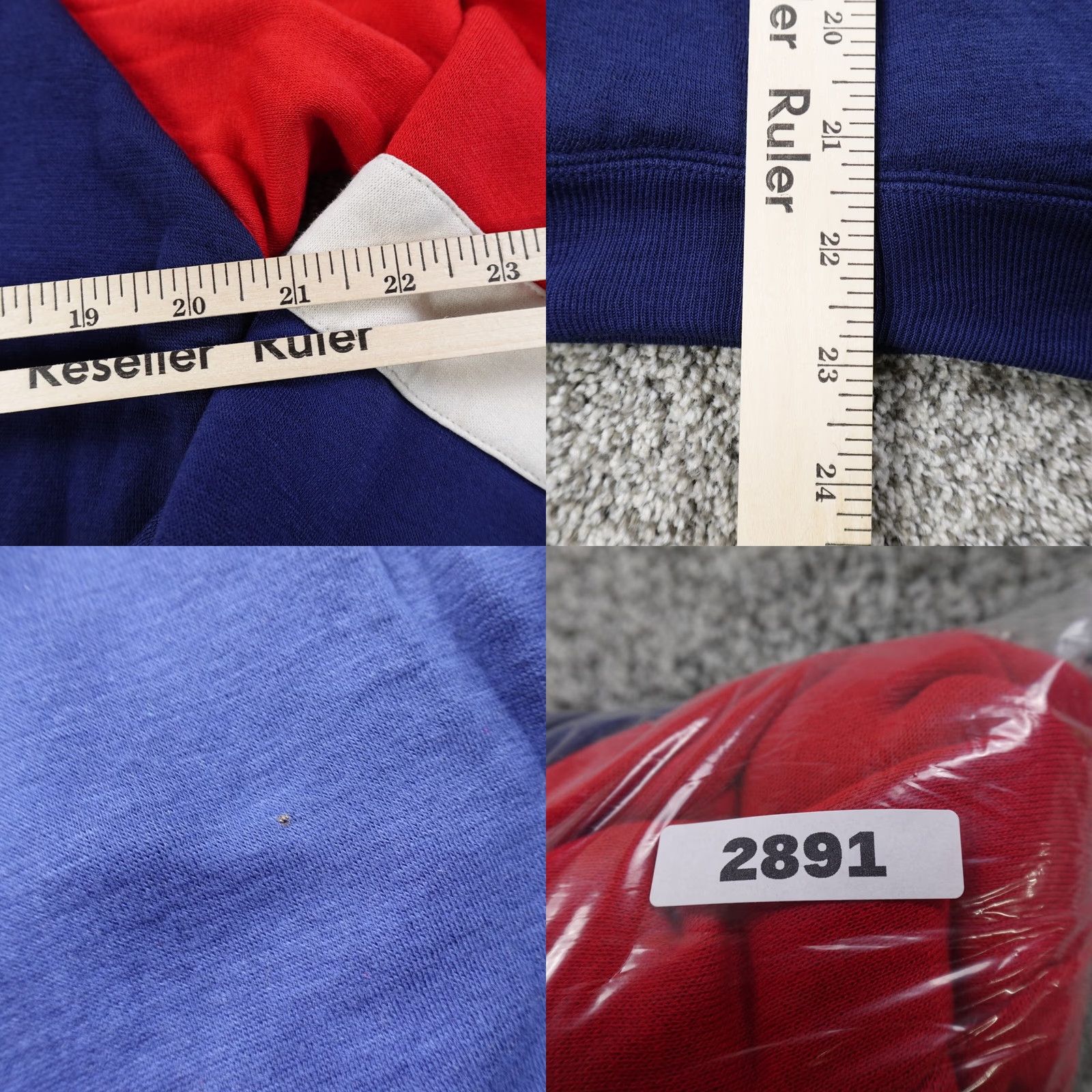 McGregor VINTAGE McGregor Sweater Mens L Red White Blue Outdoor Zip Hoodie Pullover Knit with Pockets, 1/4 Zip, Thermal, 3-Season Wear, Casual Mens Size US L / EU 52-54 / 3 - 10 Thumbnail