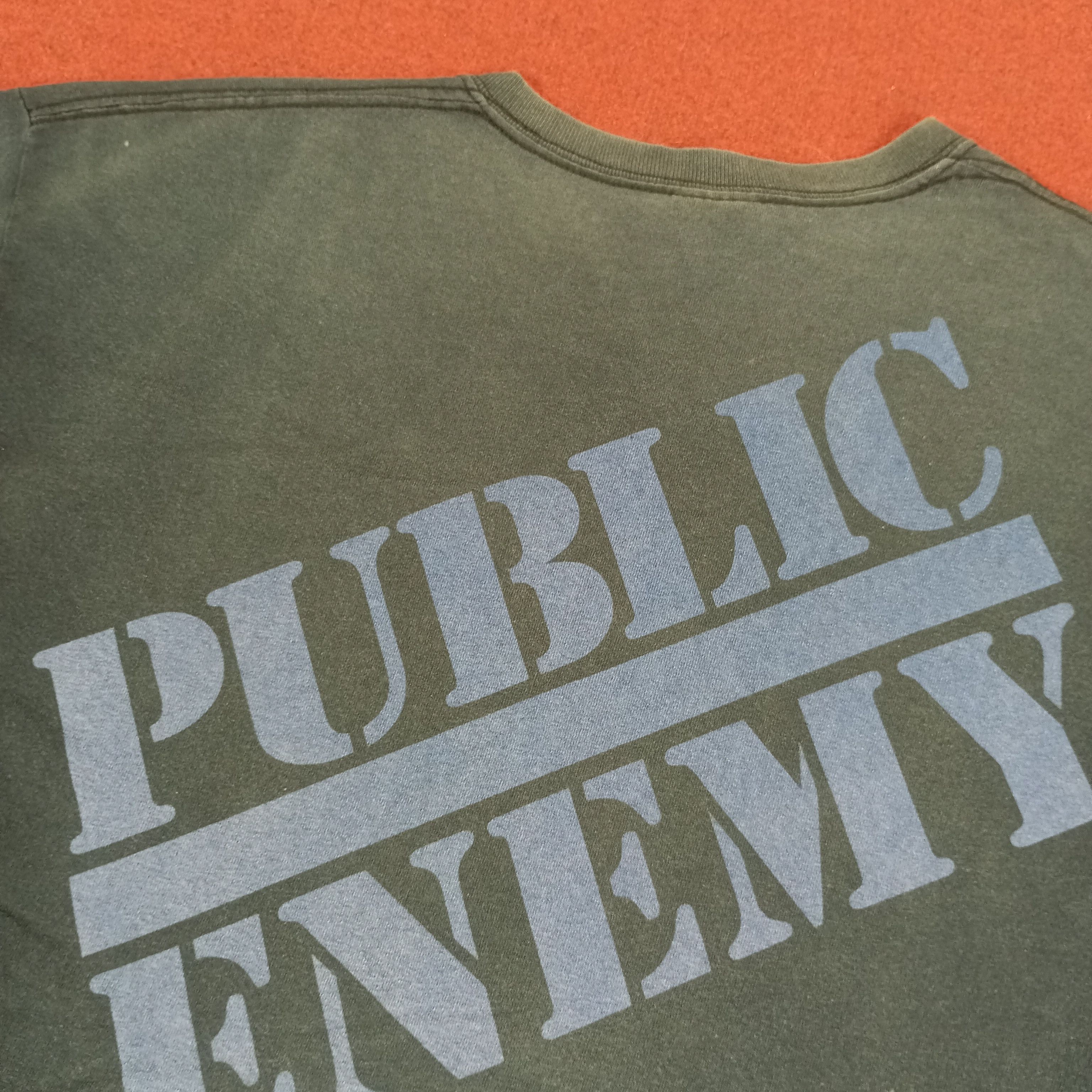Band Tees × Rap Tees × Vintage Public Enemy Rap Hip Hop Group Music Distressed Tshirt Size US L / EU 52-54 / 3 - 4 Thumbnail