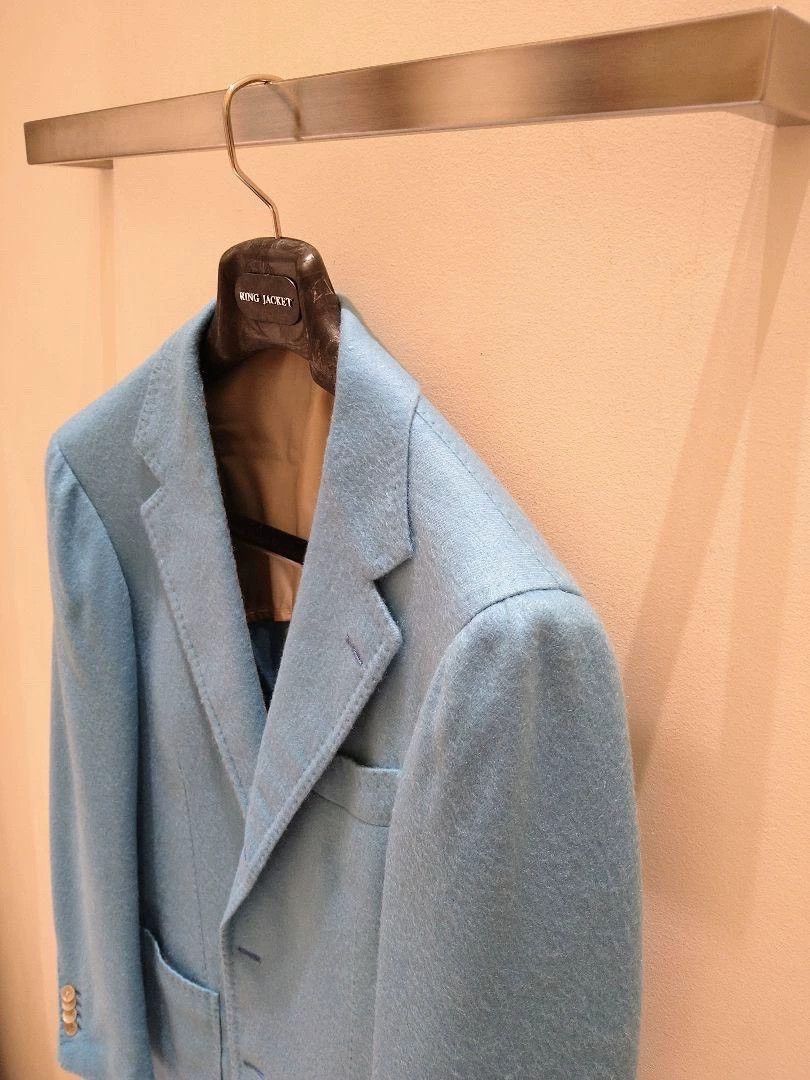 Ring Jacket JOHNSTONS of ELGIN 100% Cashmere 3-Button Blazer 46 Size 46R - 2 Thumbnail