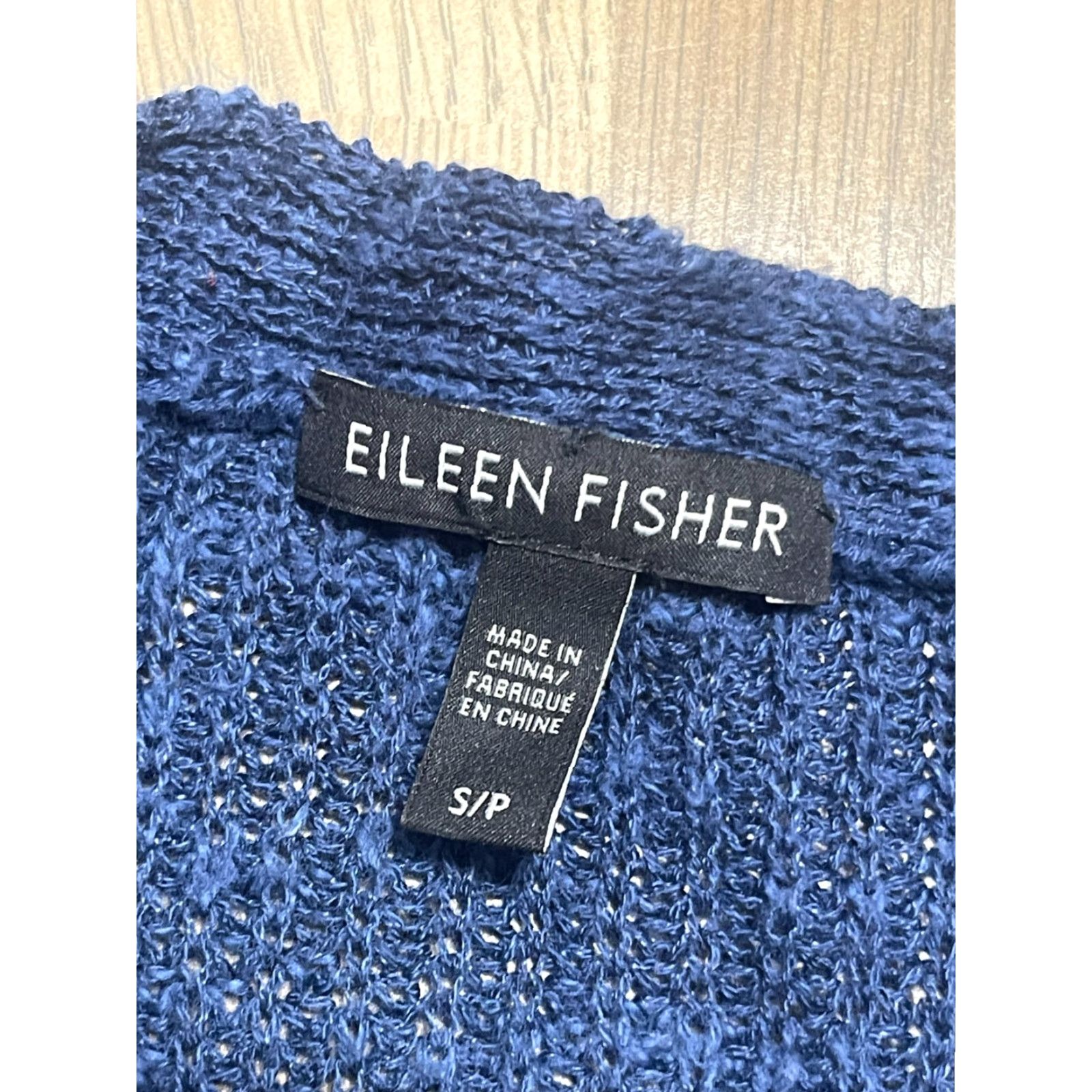 Eileen Fisher VINTAGE? Actually not vintage. Eileen Fisher Sweater Women Size Small Blue Full Zip Long Sleeve Knit Shirt? Size S / US 4 / IT 40 - 5 Thumbnail