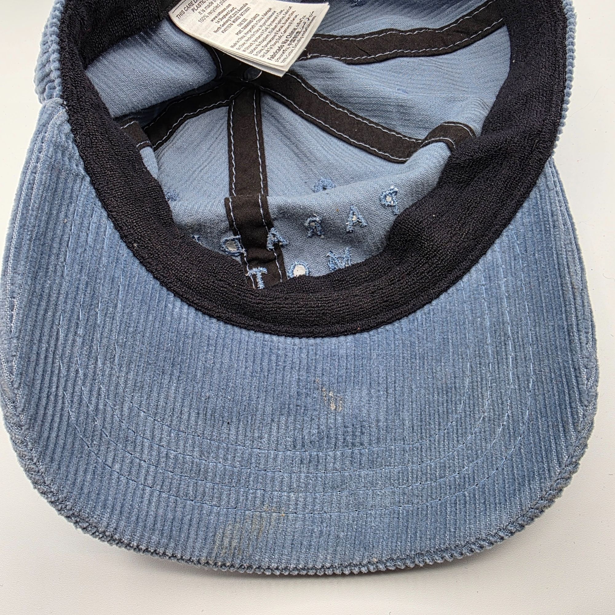 Cotton On Cotton On Paradiso Motel Adults Blue Corduroy Hat Cap Casual Size ONE SIZE - 7 Thumbnail
