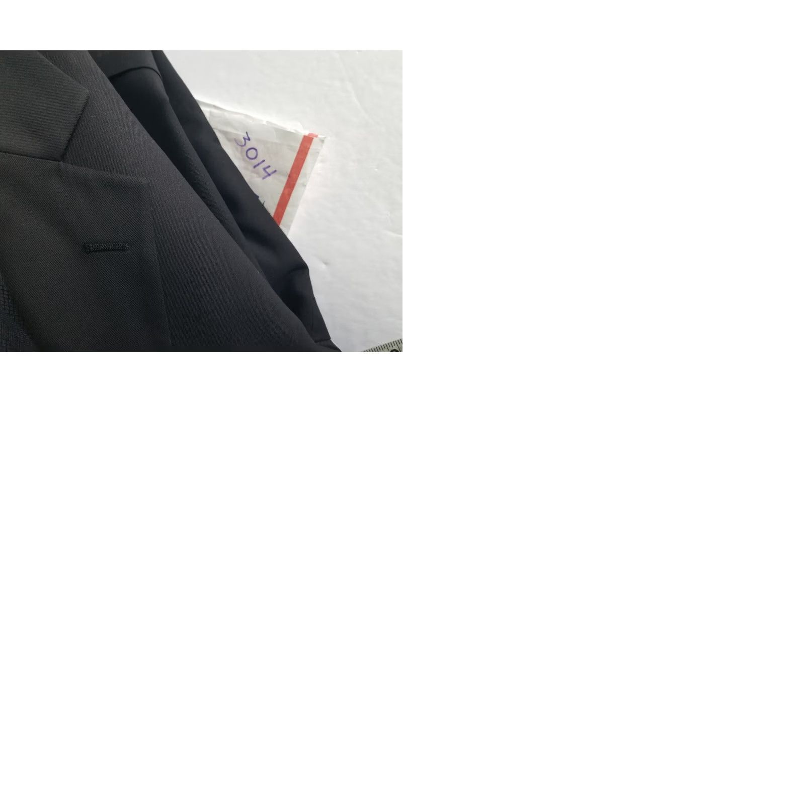 Vintage Marchatti Italy Blazer Black Solid Two-Button Pockets Regular 52R Made in Italy Mens Size 52R - 10 Thumbnail
