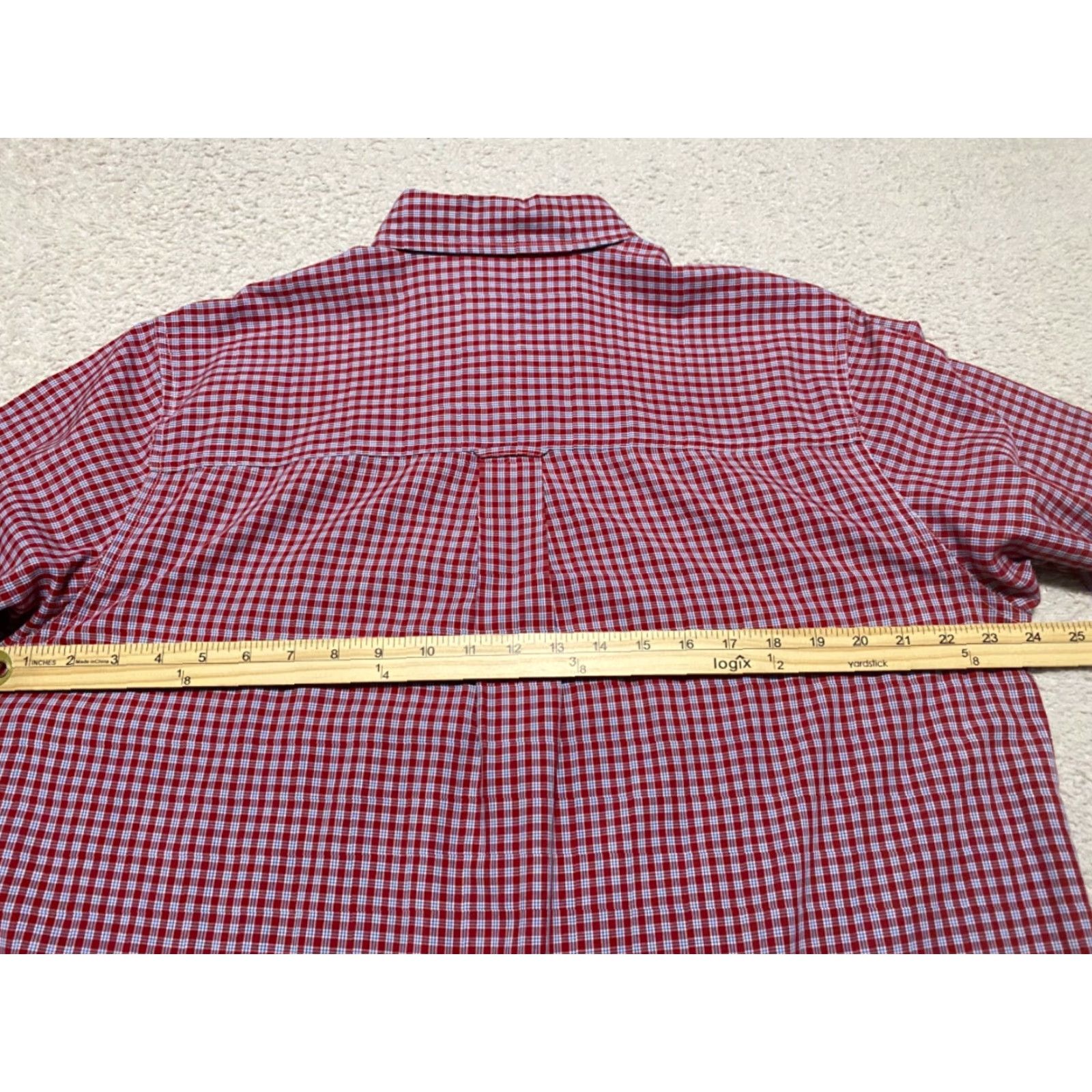 Chaps Ralph Lauren Chaps Mens Large Shirt Red Plaid Check Long Sleeve Button-Down Size US L / EU 52-54 / 3 - 7 Thumbnail