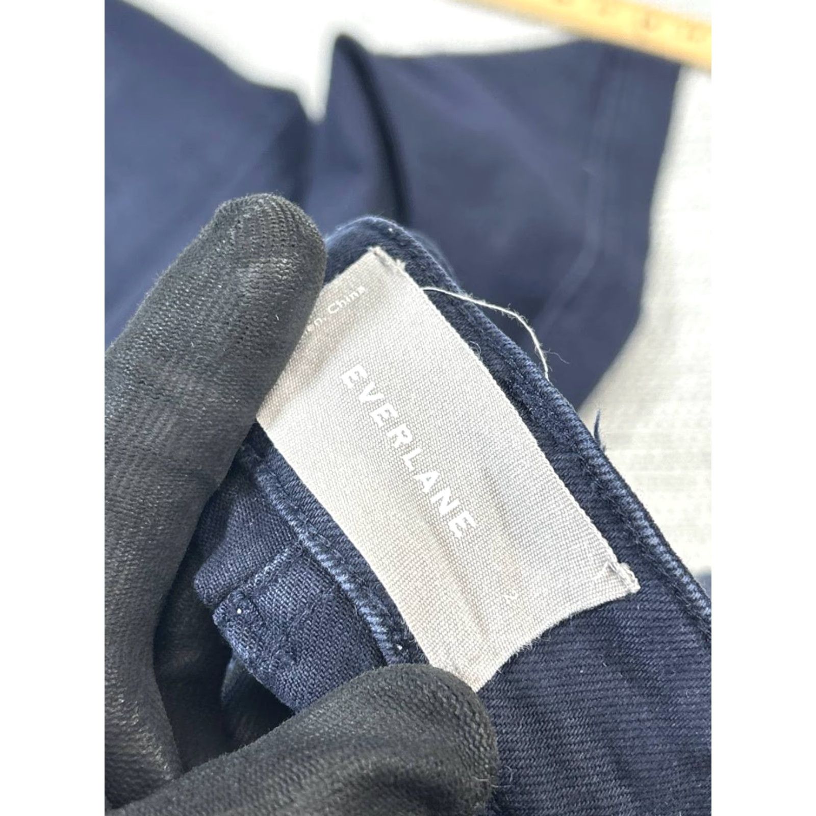 Everlane Everlane Jeans Womens 2 Dark Blue Denim Wide-Leg Jeans Size 26" / US 2 / IT 38 - 6 Thumbnail