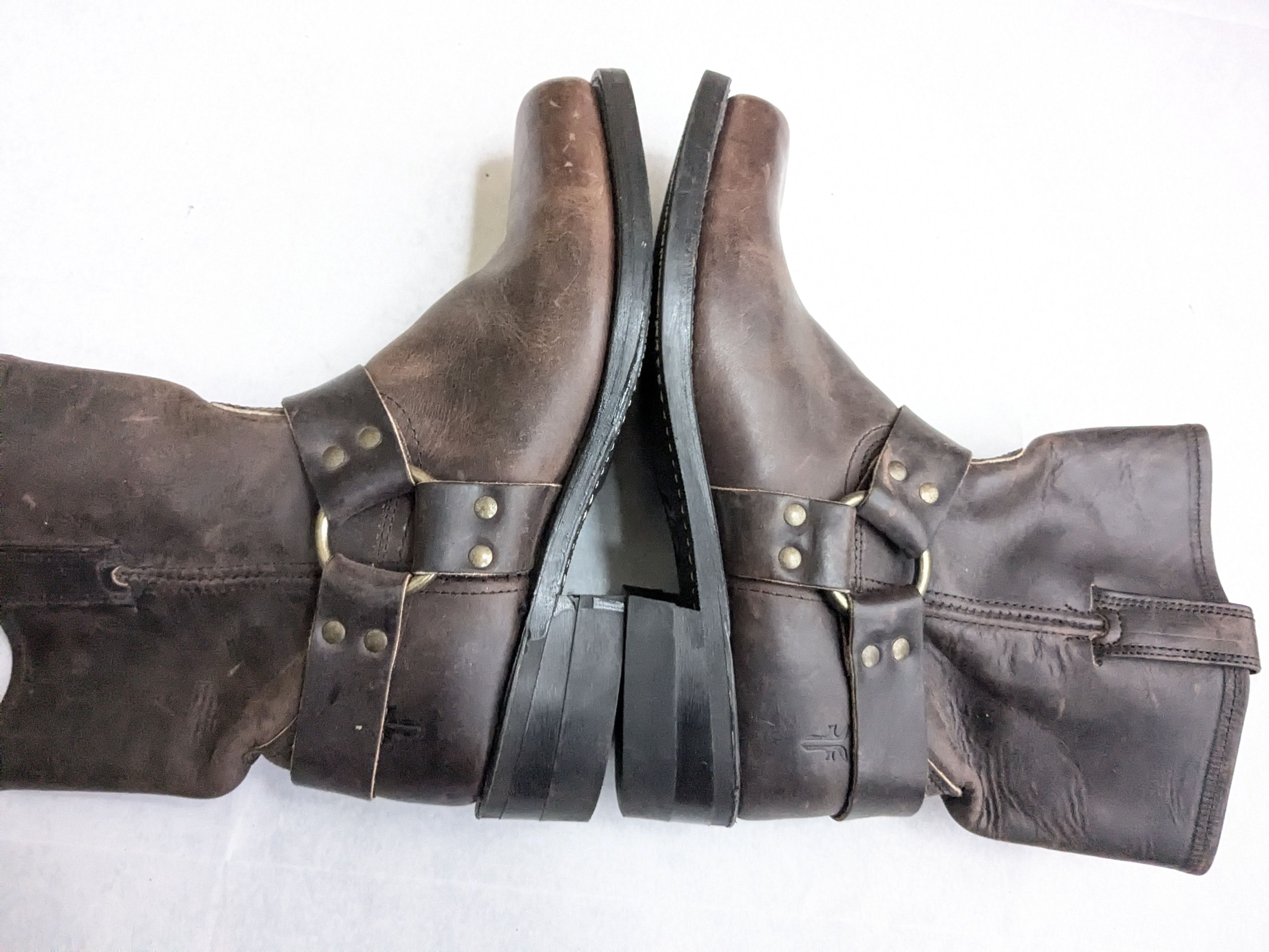 Frye Frye Harness Boots Brown 10 M Leather Size US 10 / EU 43 - 6 Thumbnail