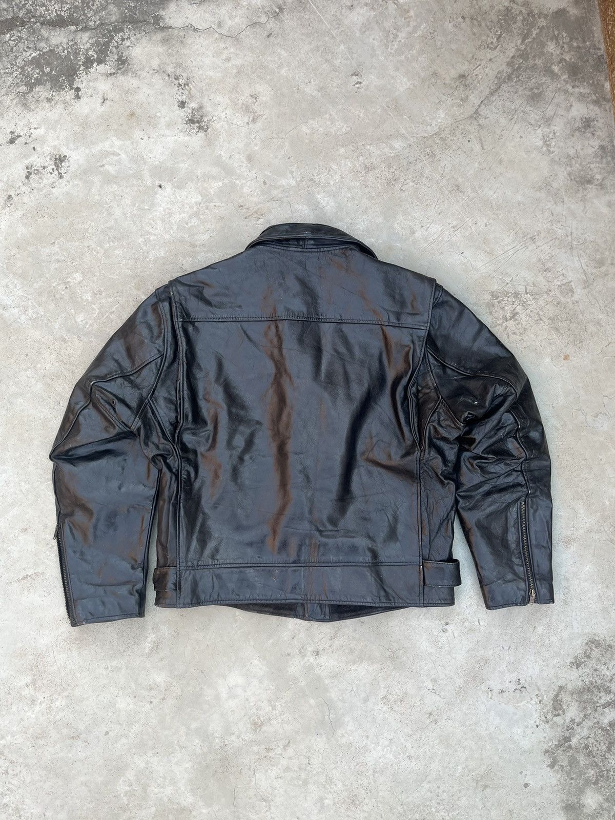 Vintage RARE 🔥 VINTAGE GOLDEN BEAR LEATHER JACKET Size US S / EU 44-46 / 1 - 4 Thumbnail