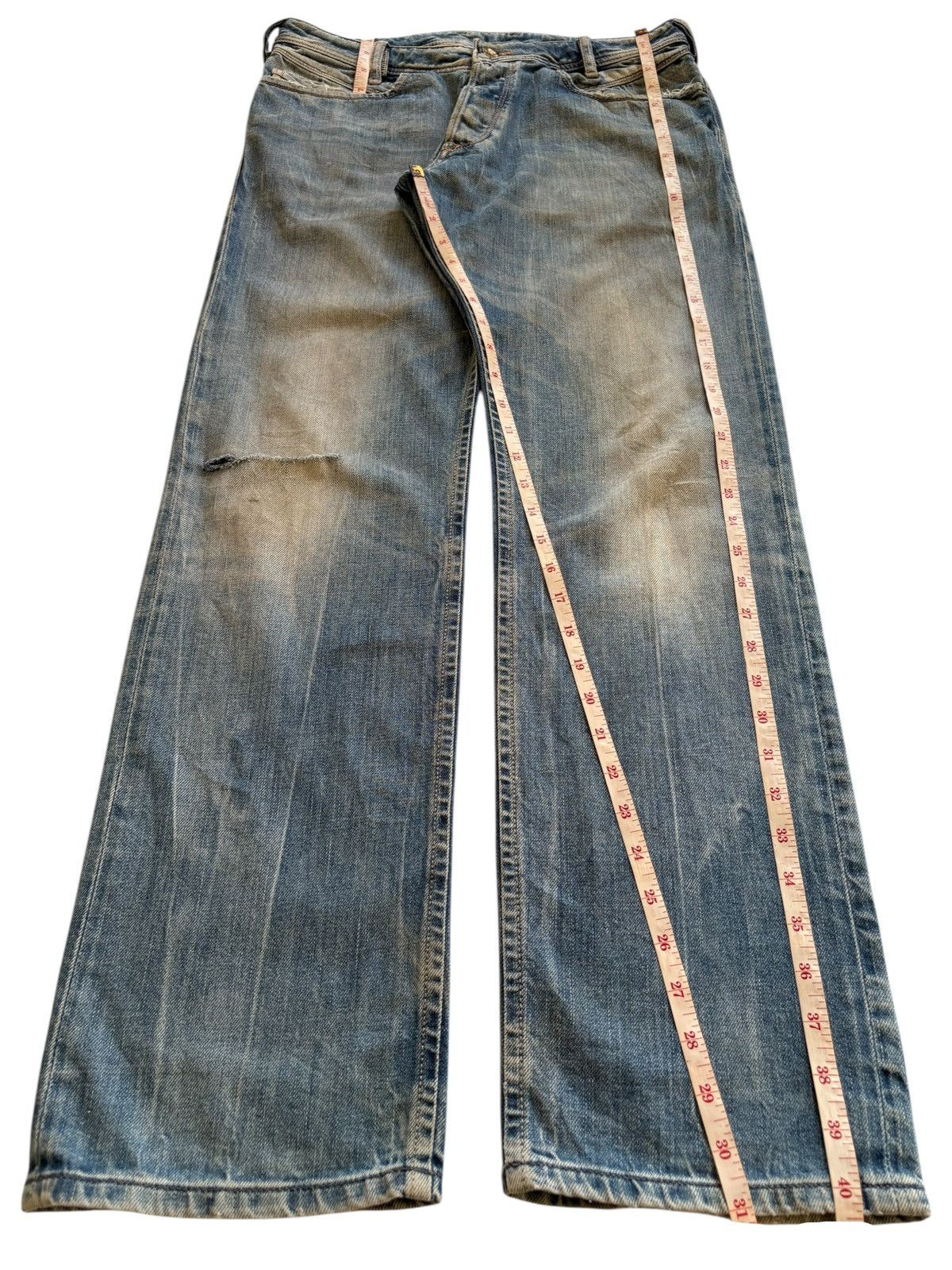 Diesel Vintage Italy Diesel Poiak Mud Wash Distressed Loose Jeans Size US 32 / EU 48 - 15 Thumbnail