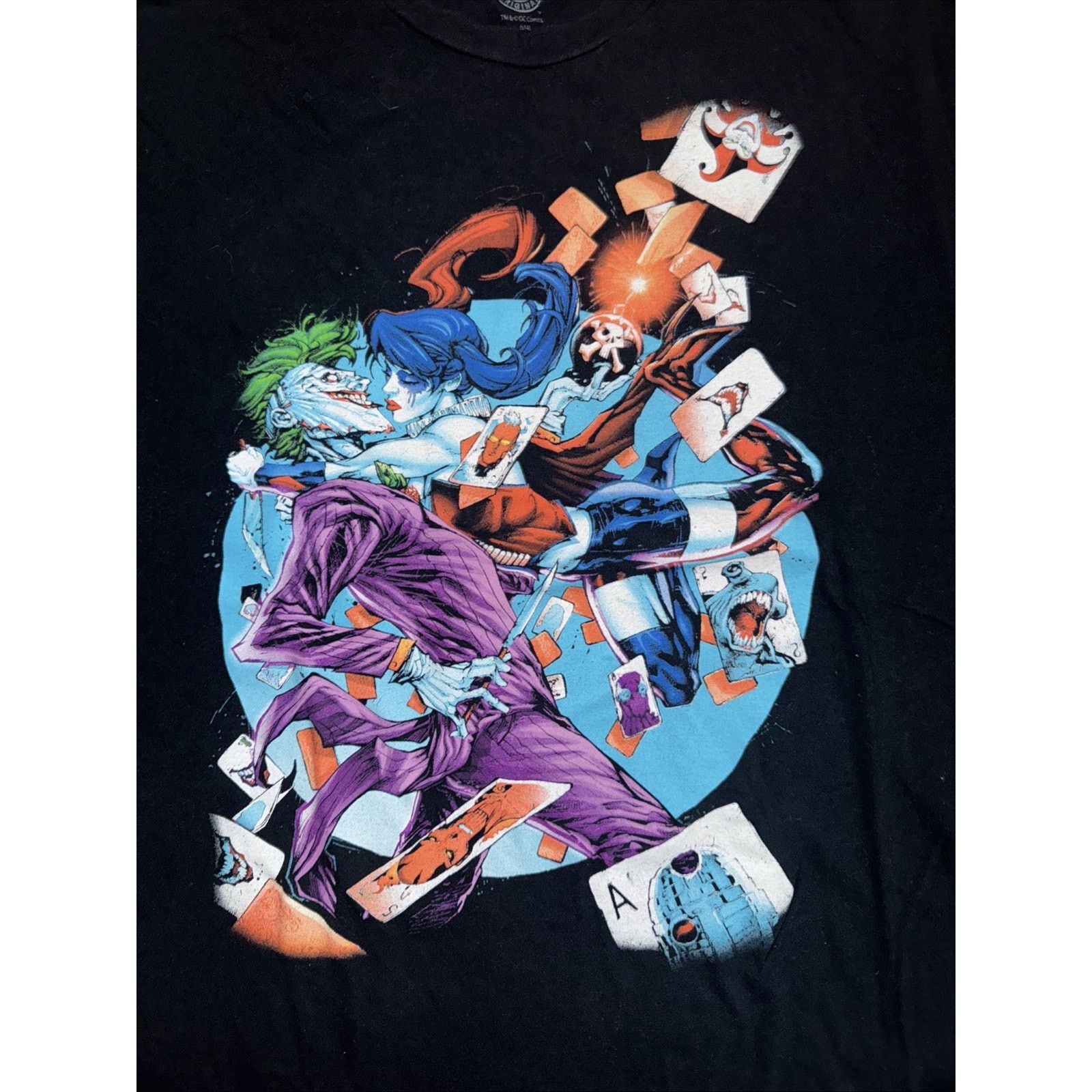 DC DC Comics Joker Graphic T-Shirt Men’s XL Black Villain 21x28 Size US XL / EU 56 / 4 - 2 Thumbnail
