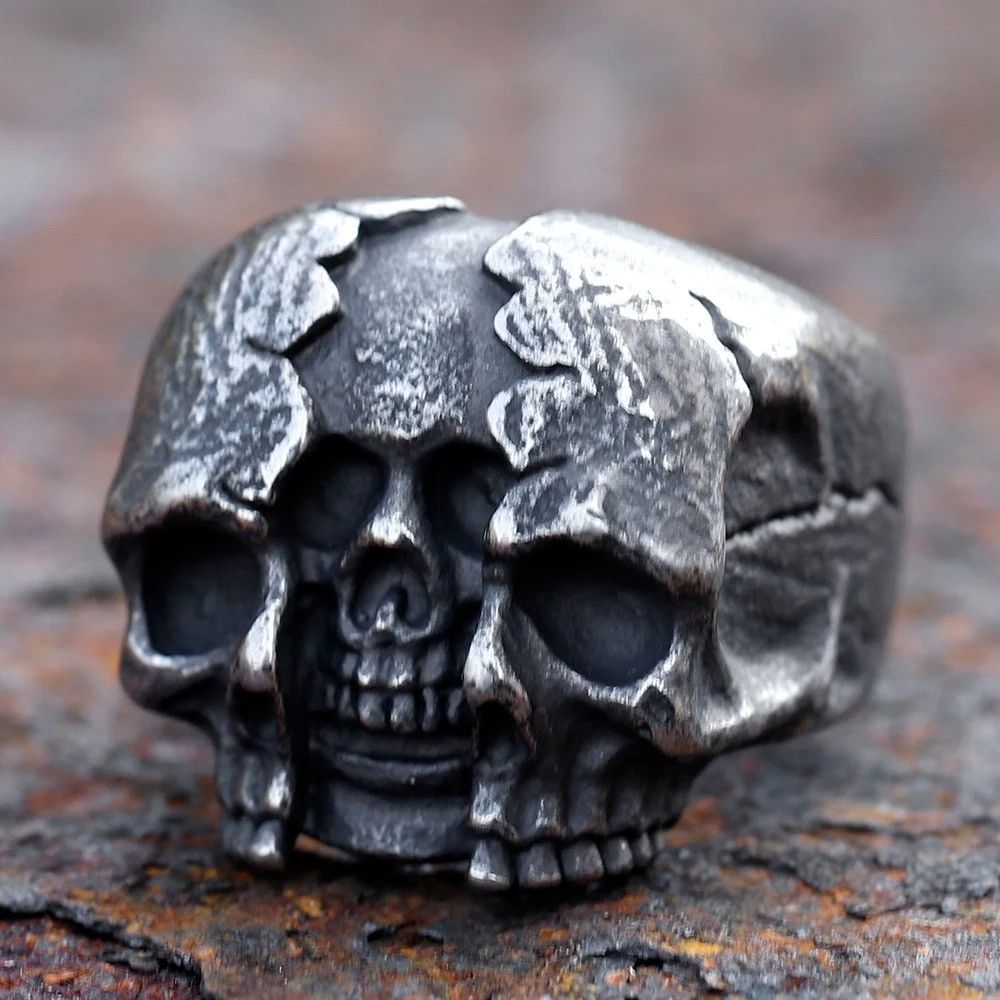 Jewelry Skull Ring Streetwear Jewelry Fashion Gift Size ONE SIZE - 6 Thumbnail