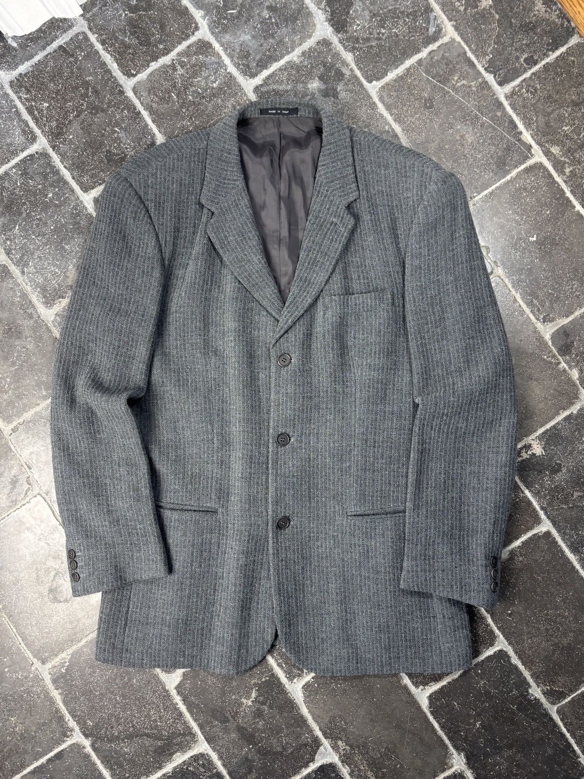 Emporio Armani 1996 Emporio Armani Jacket 90s Vintage Armani Textured Wool Size 50R - 17 Thumbnail