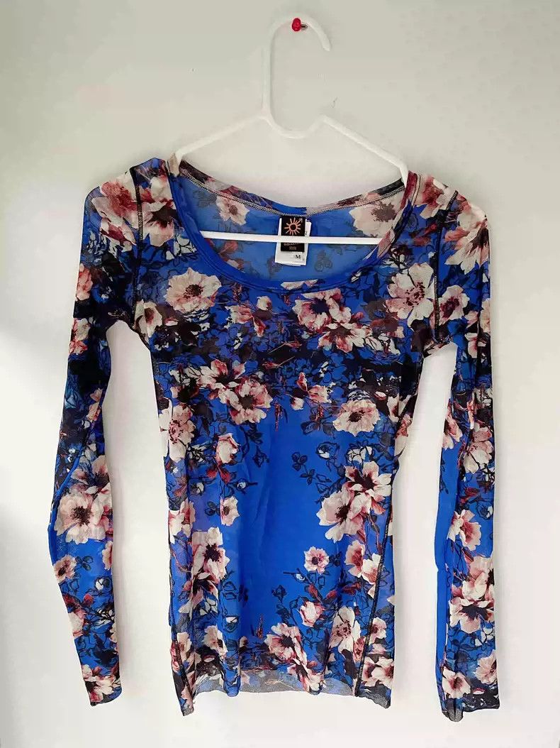 Jean Paul Gaultier Jean Paul Gaultier Mesh rose tattoo clothes Size US M / EU 48-50 / 2 - 1 Thumbnail