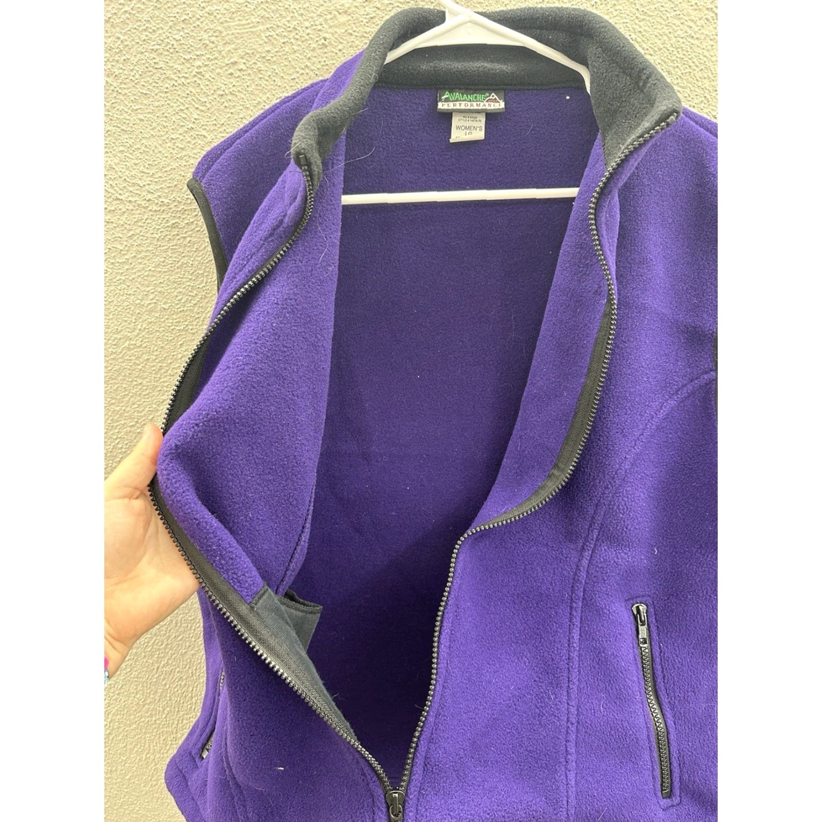 Avalanche VINTAGE Avalanche Performance Womens Vest Large Purple Fleece Zip Up Sleeveless Jacket/Coat? Size L / US 10 / IT 46 - 4 Thumbnail