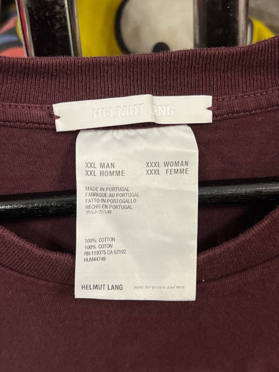 Helmut Lang Helmut Lang Embroidered Logo One Size T-Shirt Big Logo Size US XXL / EU 58 / 5 - 7 Thumbnail