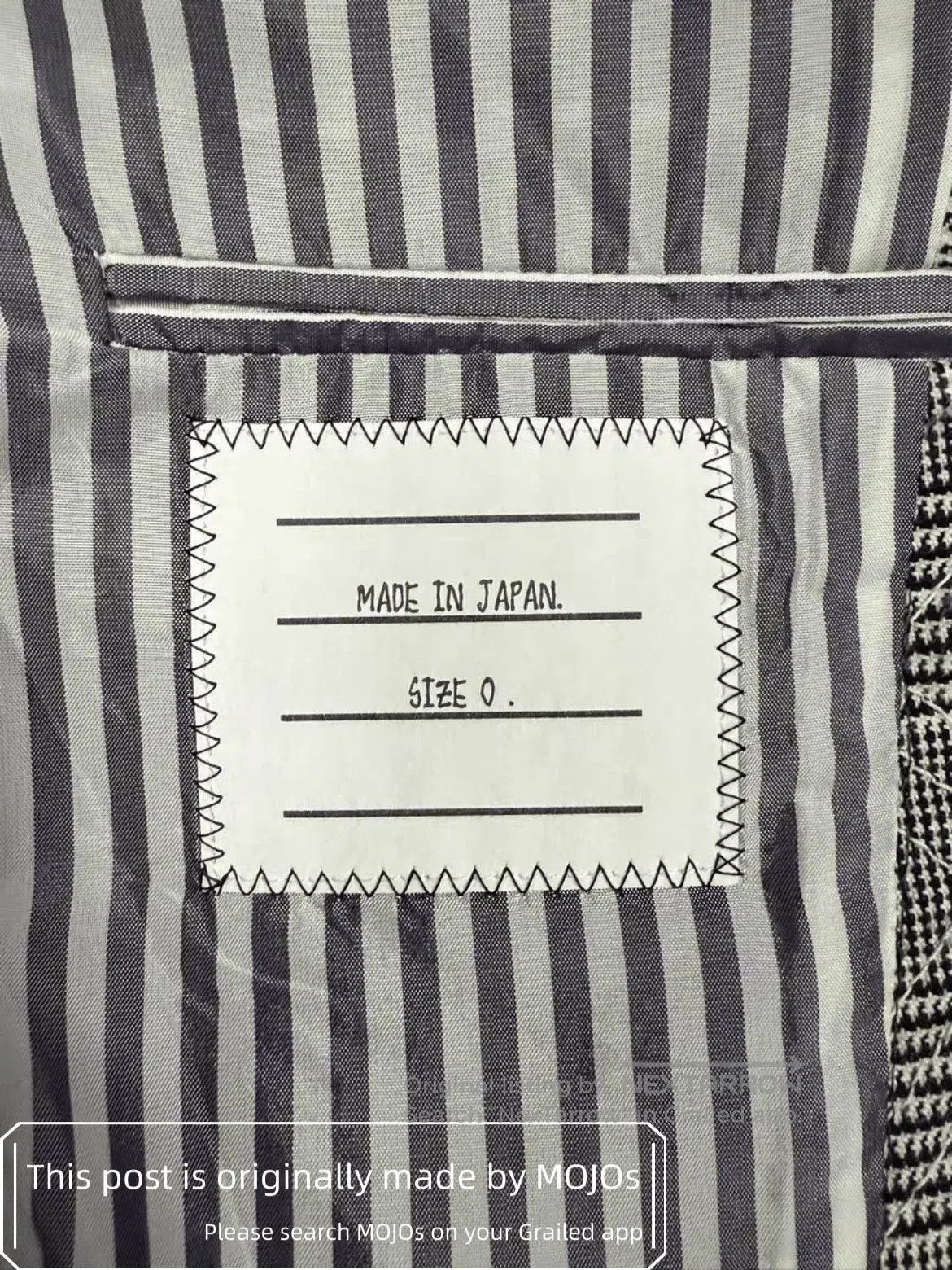 Thom Browne Sz 0 Thom Browne Gray Plaid Cotton Filled Blazer. Size US XS / EU 42 / 0 - 4 Thumbnail