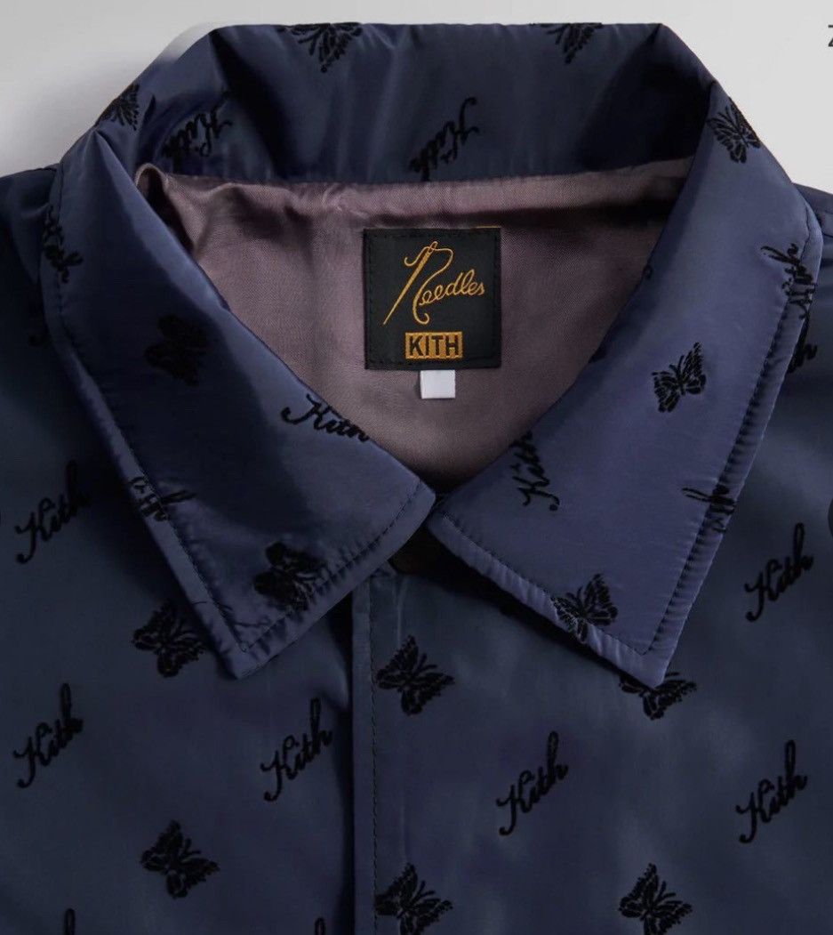 Kith × Needles KITH x NEEDLES Flocked Nylon Coaches Jacket Size US L / EU 52-54 / 3 - 3 Thumbnail