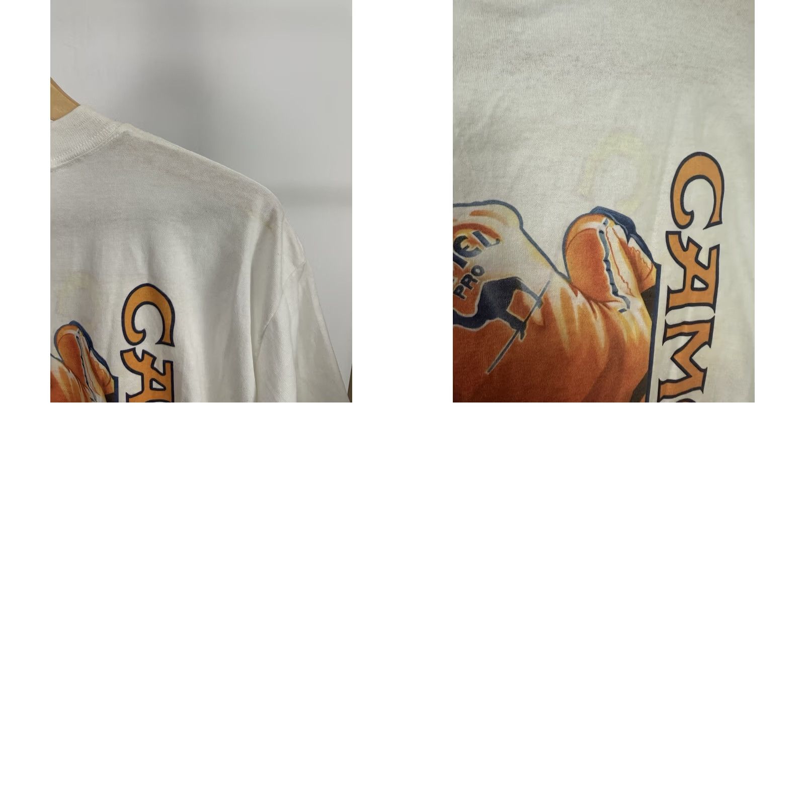 Camel VINTAGE 90s Joe Camel Racing Team T-Shirt XL White THIN RARE Mens Size US XL / EU 56 / 4 - 8 Thumbnail