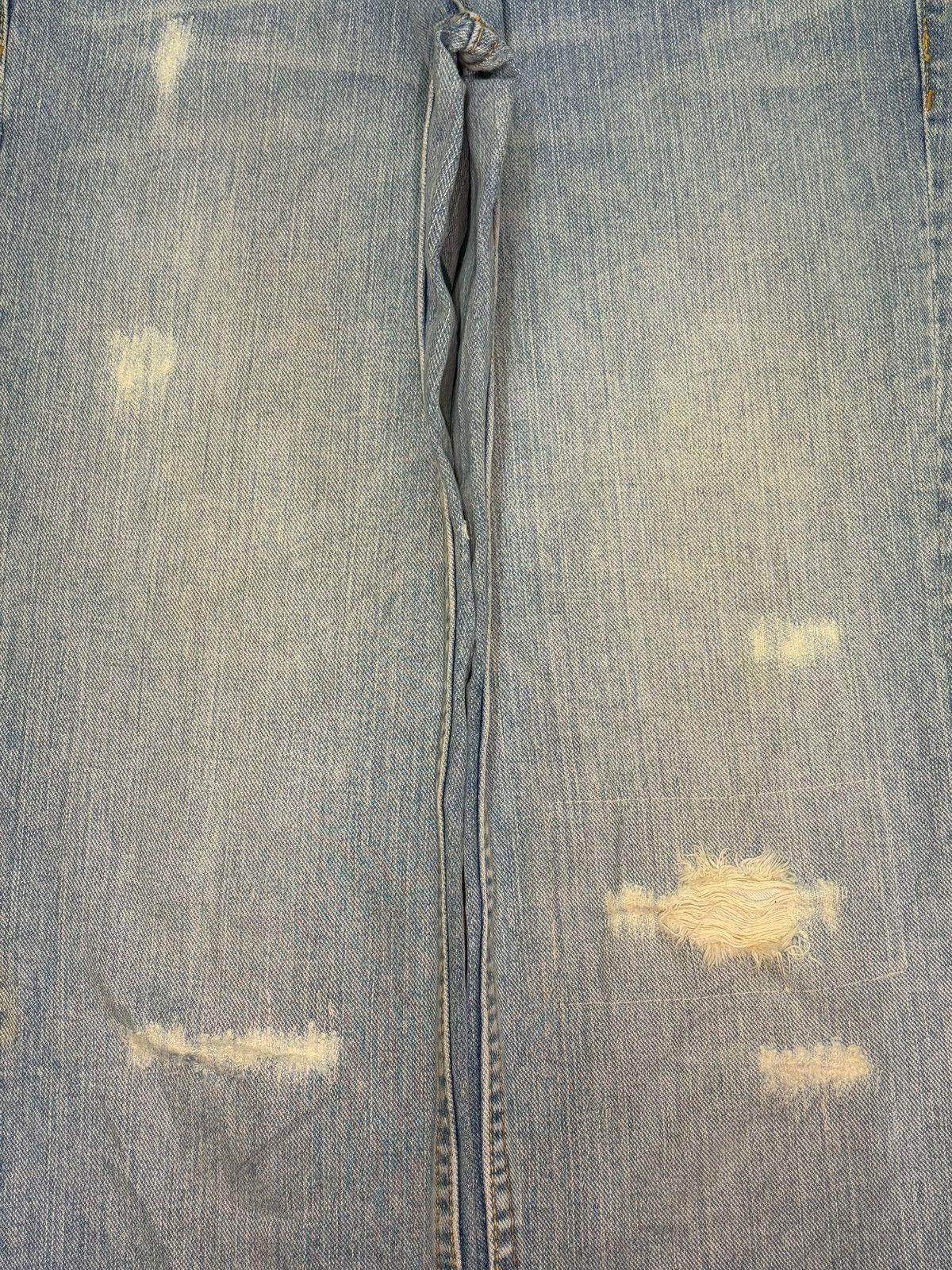 Diesel Vintage Japanese Brand Buckle Back Distressed Jeans Size 29" - 3 Thumbnail